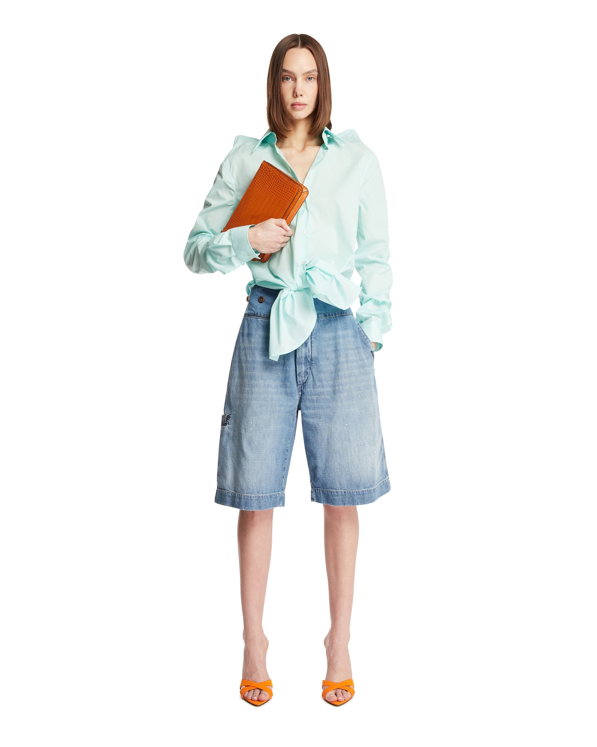 Blue Denim Shorts Maison margiela – Гарантія оригінальності – детальний вид