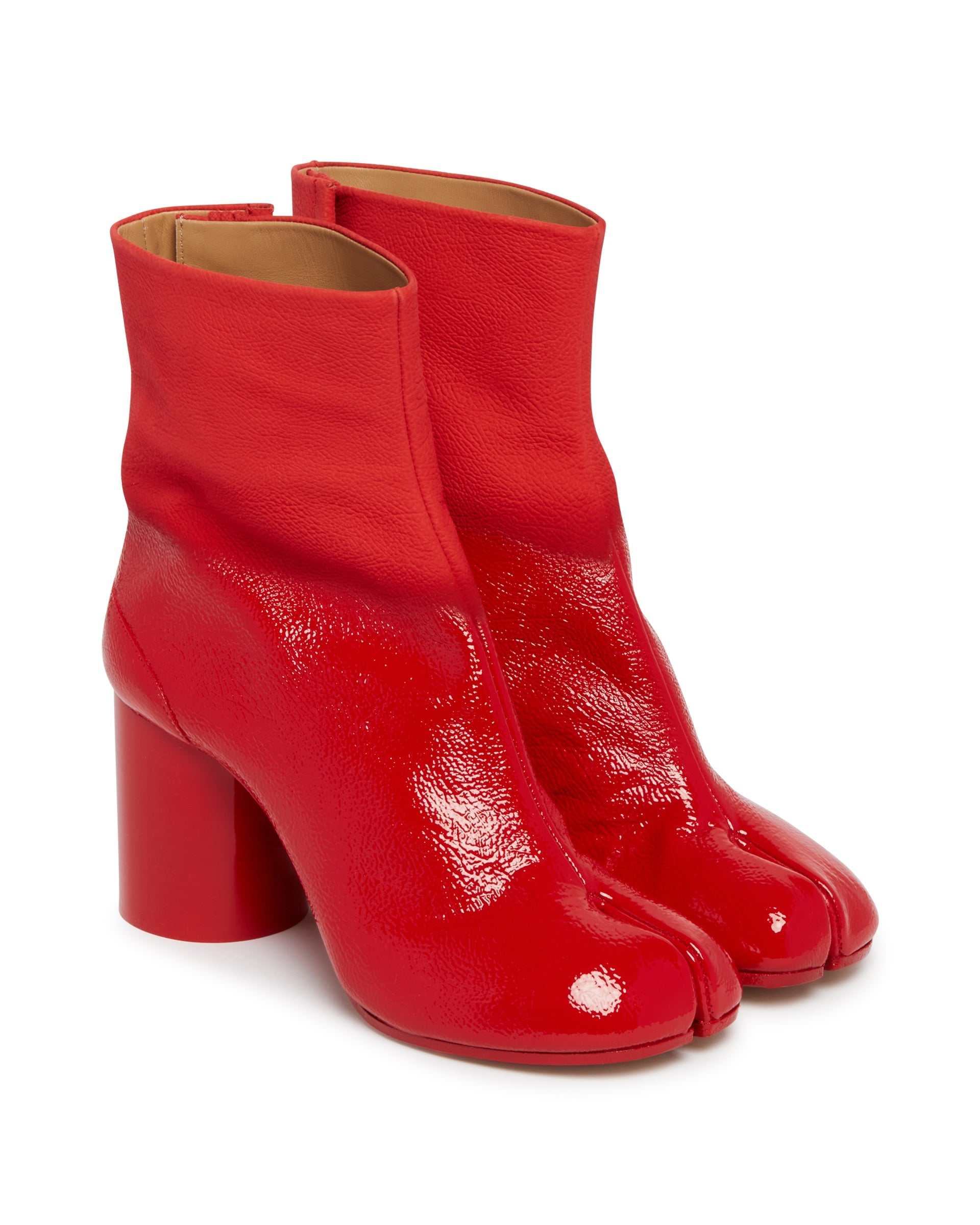 Red Leather Tabi Ankle Boots Maison margiela оригінал – Купити в Україні – детальний вид