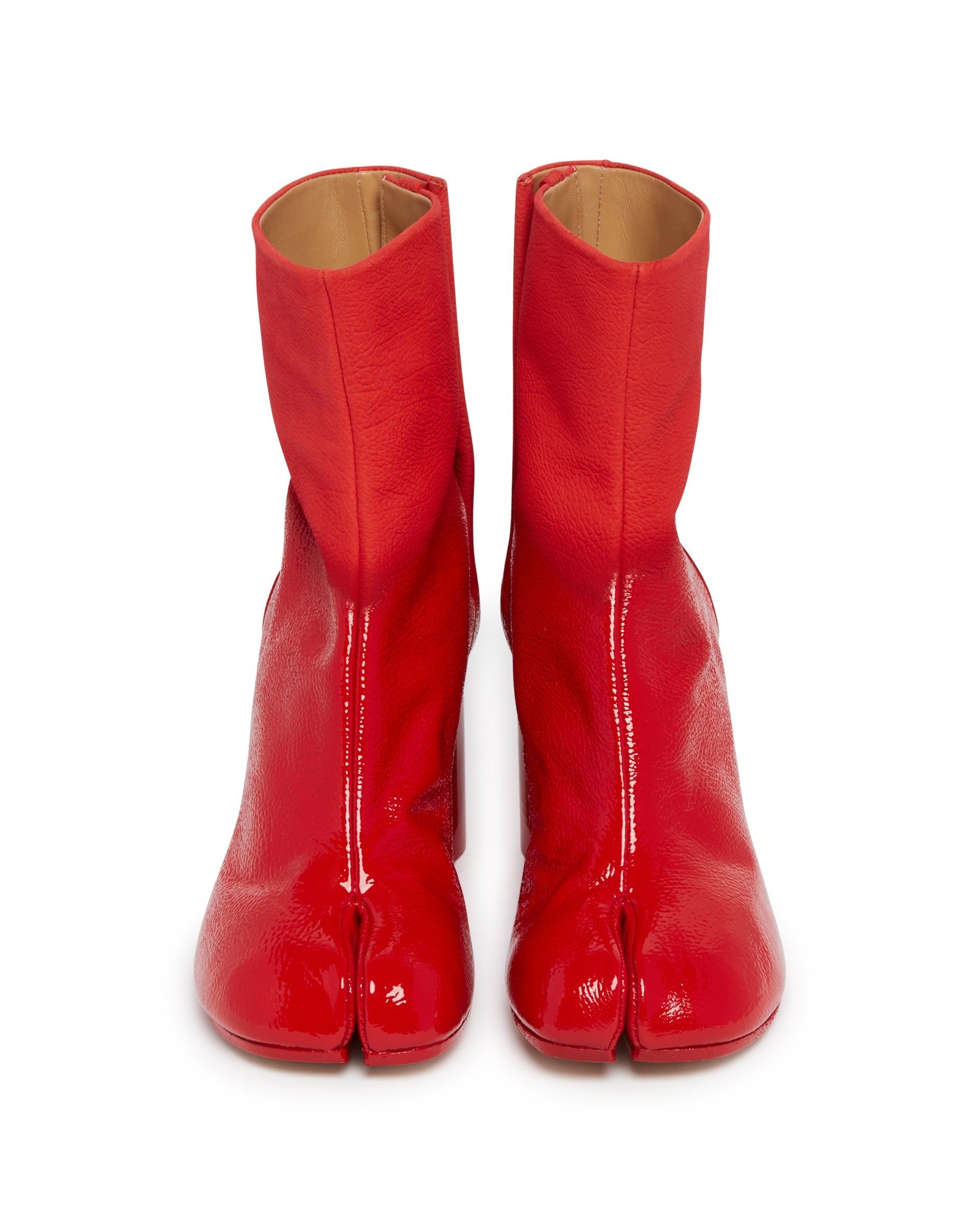 Red Leather Tabi Ankle Boots Maison margiela оригінал – Купити в Україні – збільшений вид