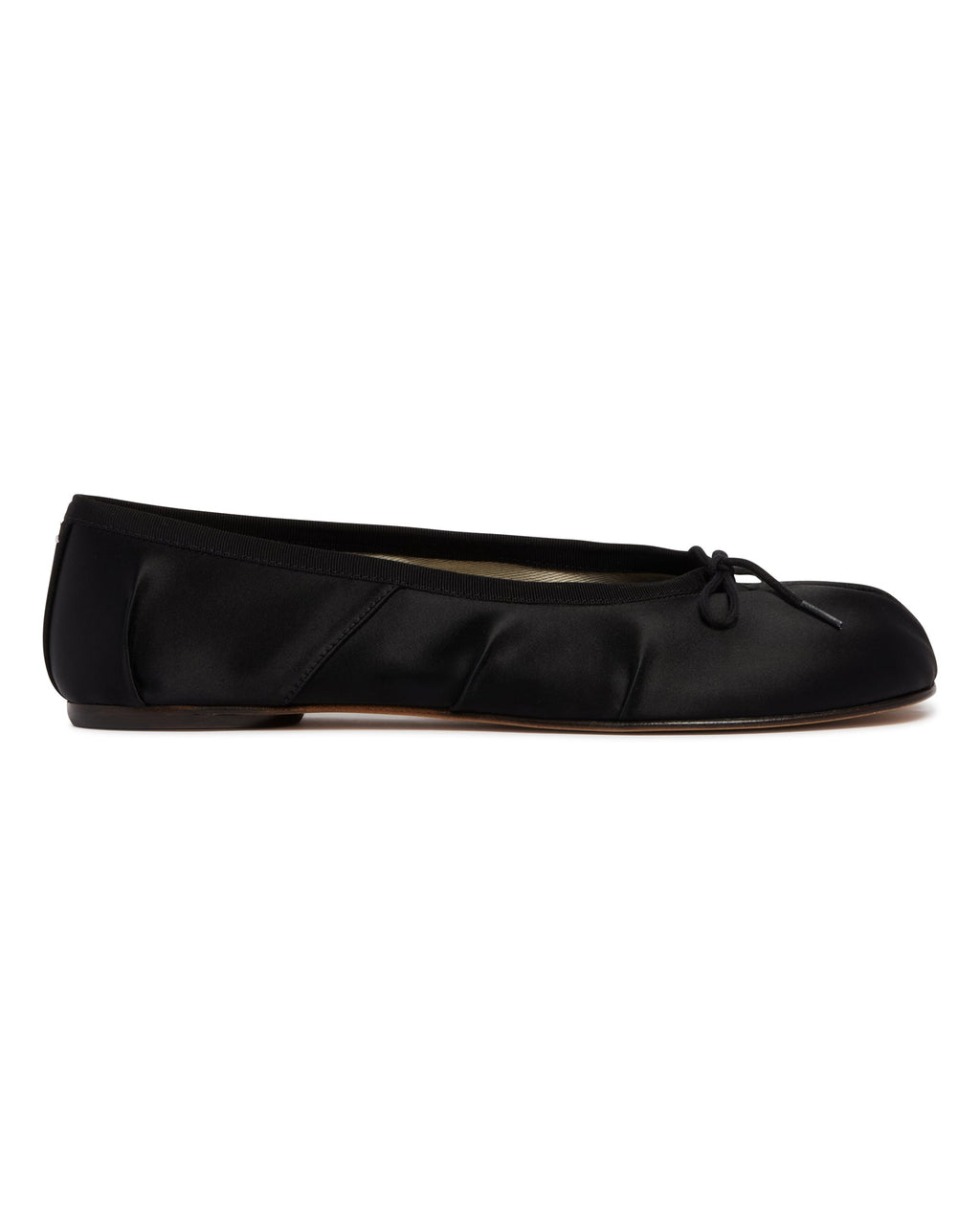 Black Tabi Satin Ballet Flats Maison margiela оригінал – Купити в Україні – вид ззаду