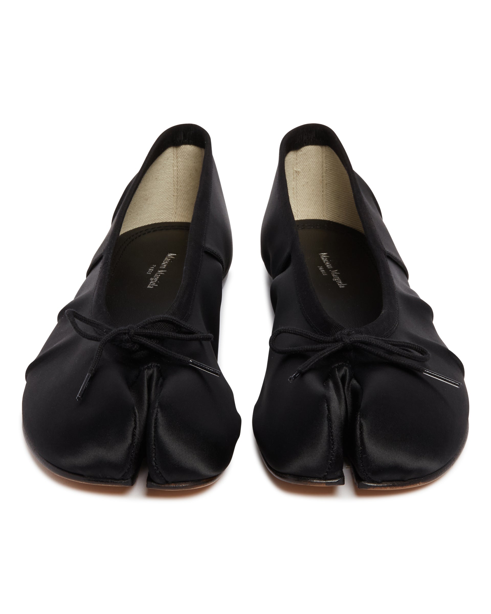 Black Tabi Satin Ballet Flats Maison margiela оригінал – Купити в Україні – збільшений вид