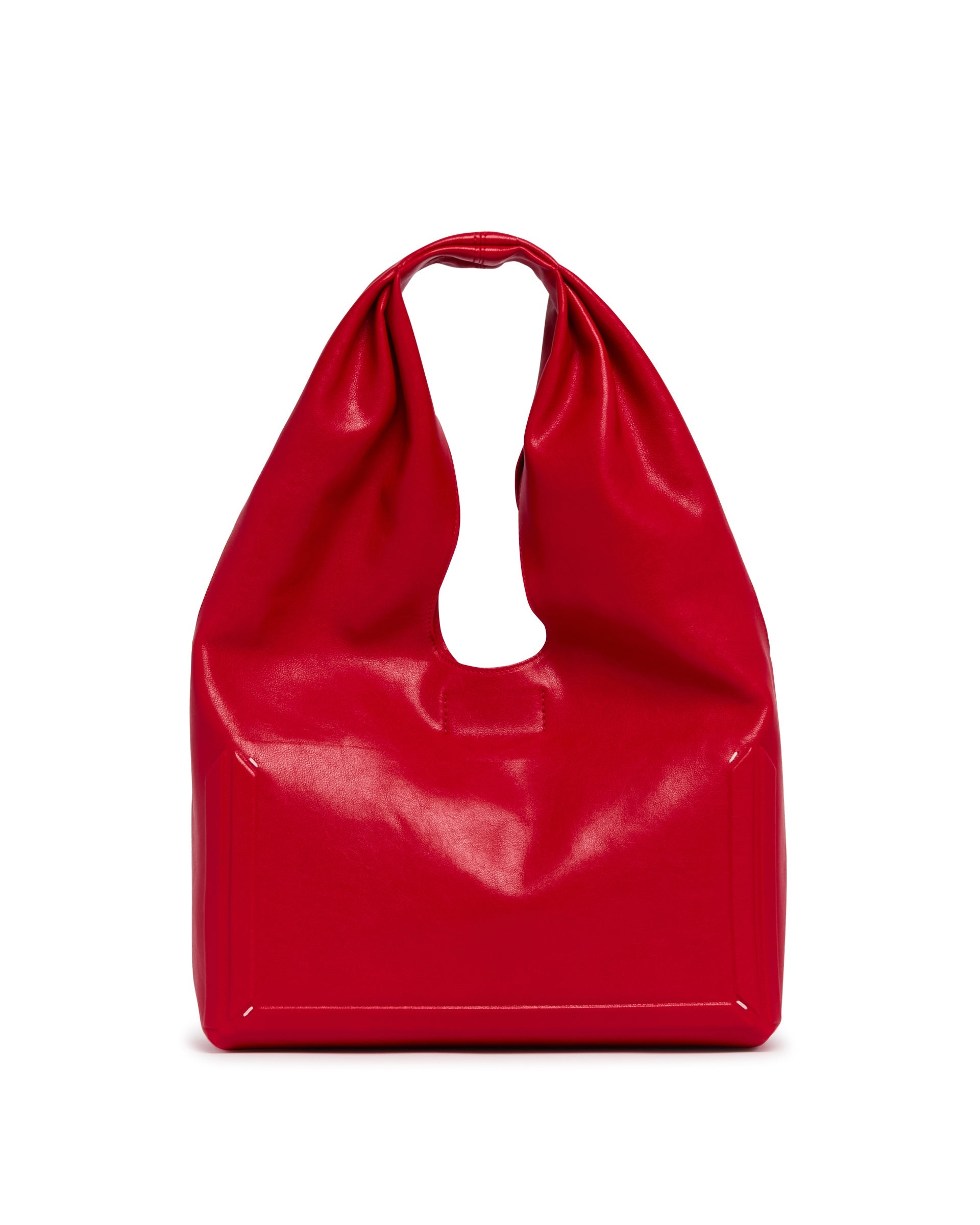 Red Medium Box Bag Maison margiela – Гарантія оригінальності – боковий вид