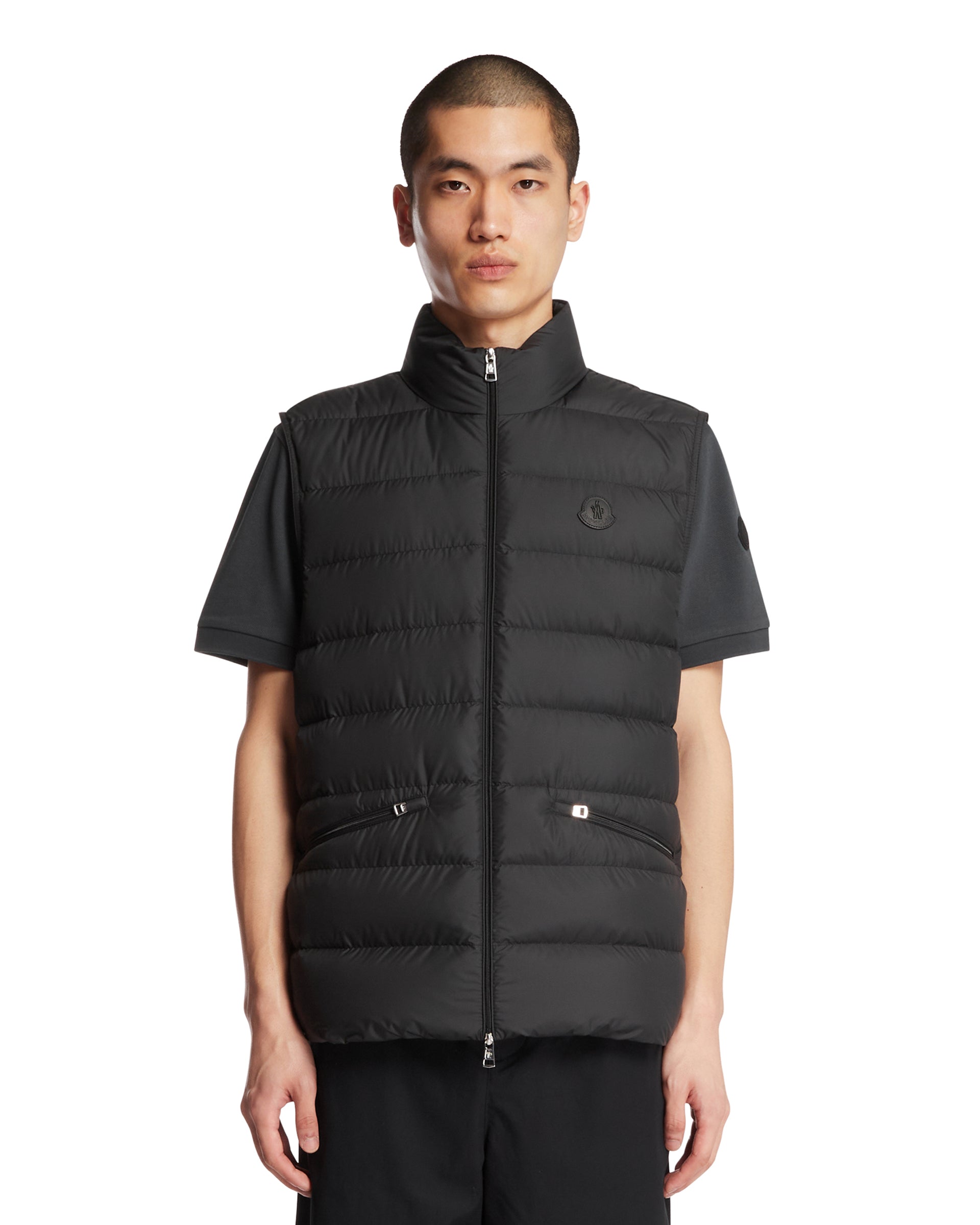 Black Lechtal Padded Gilet Moncler – Гарантія оригінальності – боковий вид