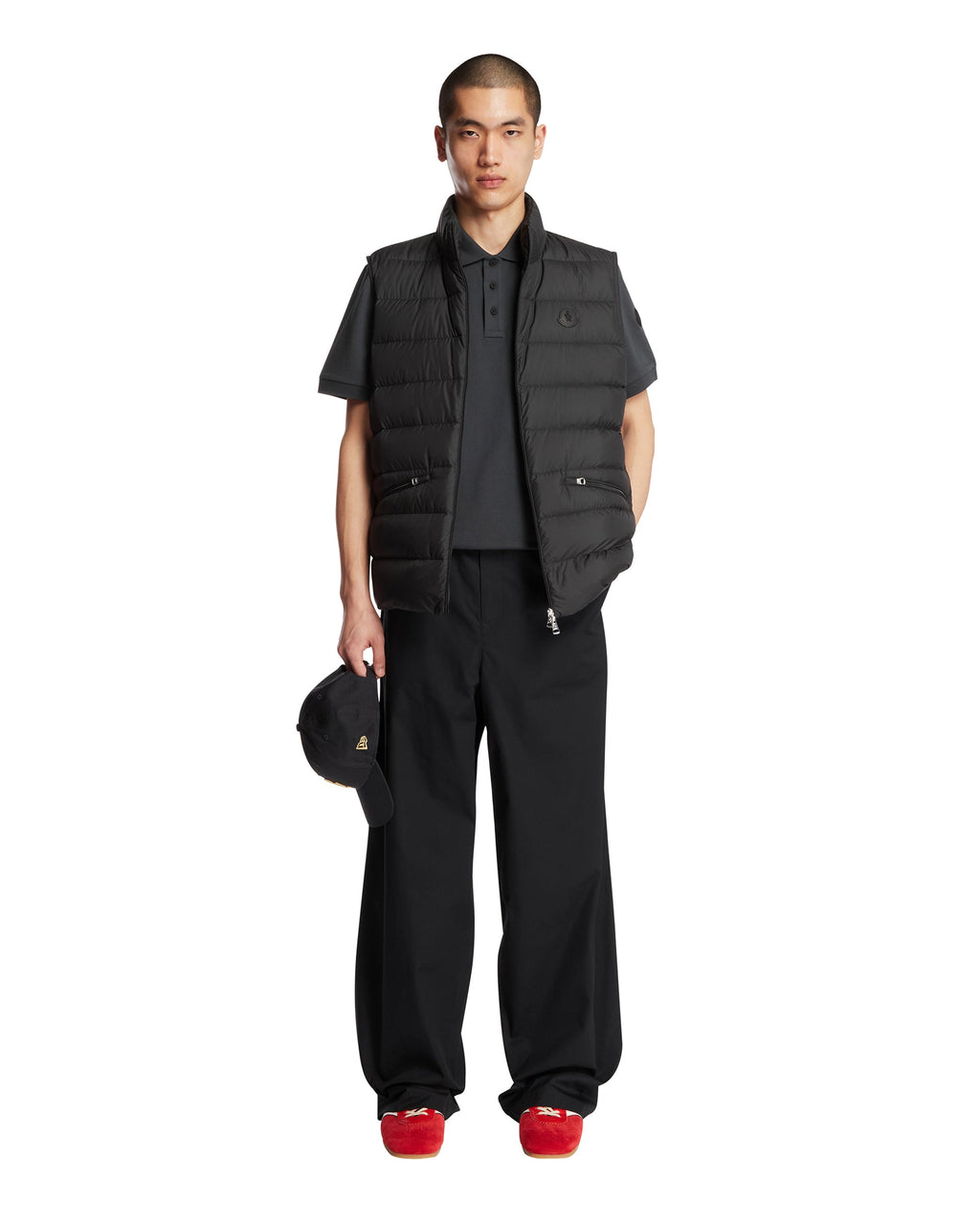 Black Lechtal Padded Gilet Moncler – Гарантія оригінальності – детальний вид
