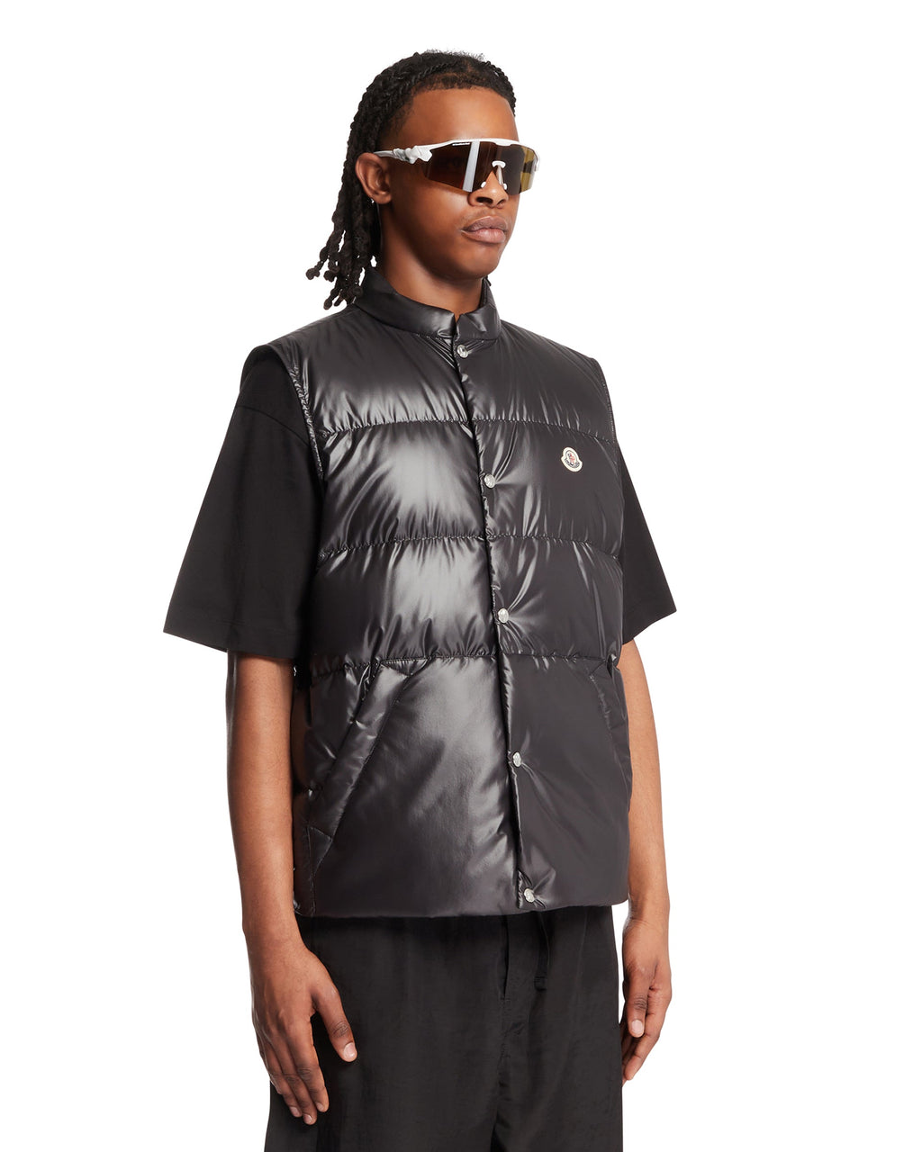 Оригінальна Black Restigo Puffer Vest Moncler – вид ззаду