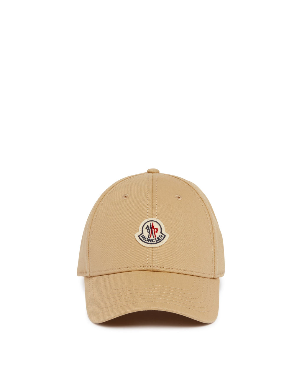 Beige Cotton Logo Cap Moncler оригінал – Купити в Україні – боковий вид