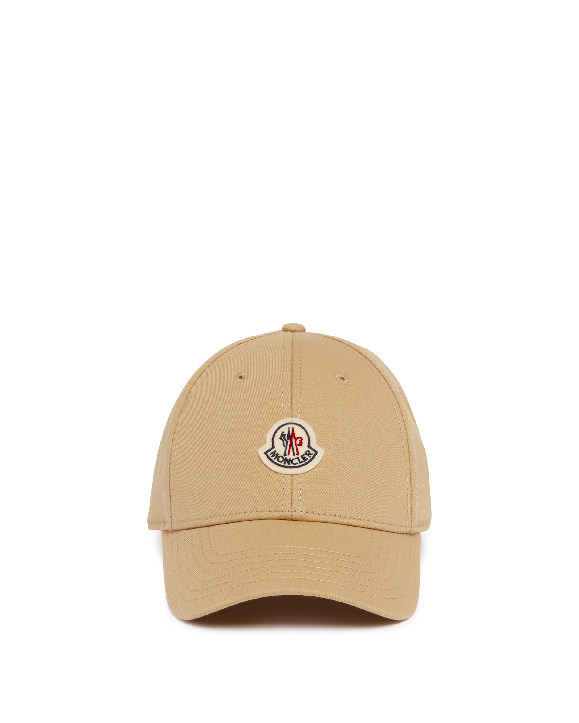 Beige Cotton Logo Cap Moncler оригінал – Купити в Україні – боковий вид