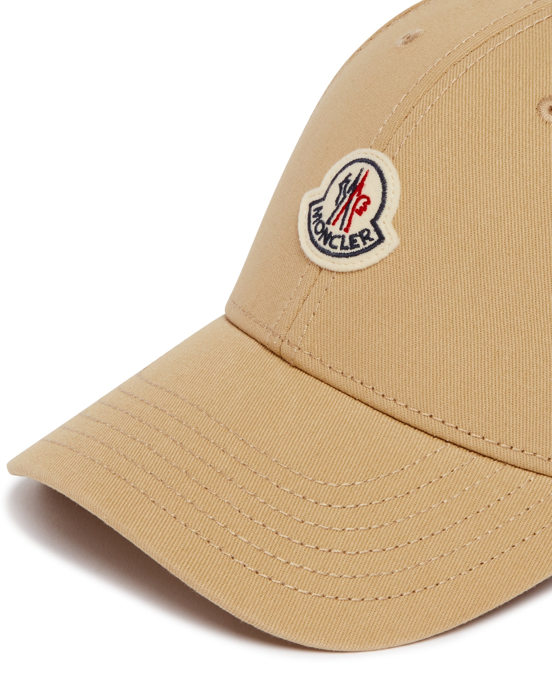 Beige Cotton Logo Cap Moncler оригінал – Купити в Україні – збільшений вид