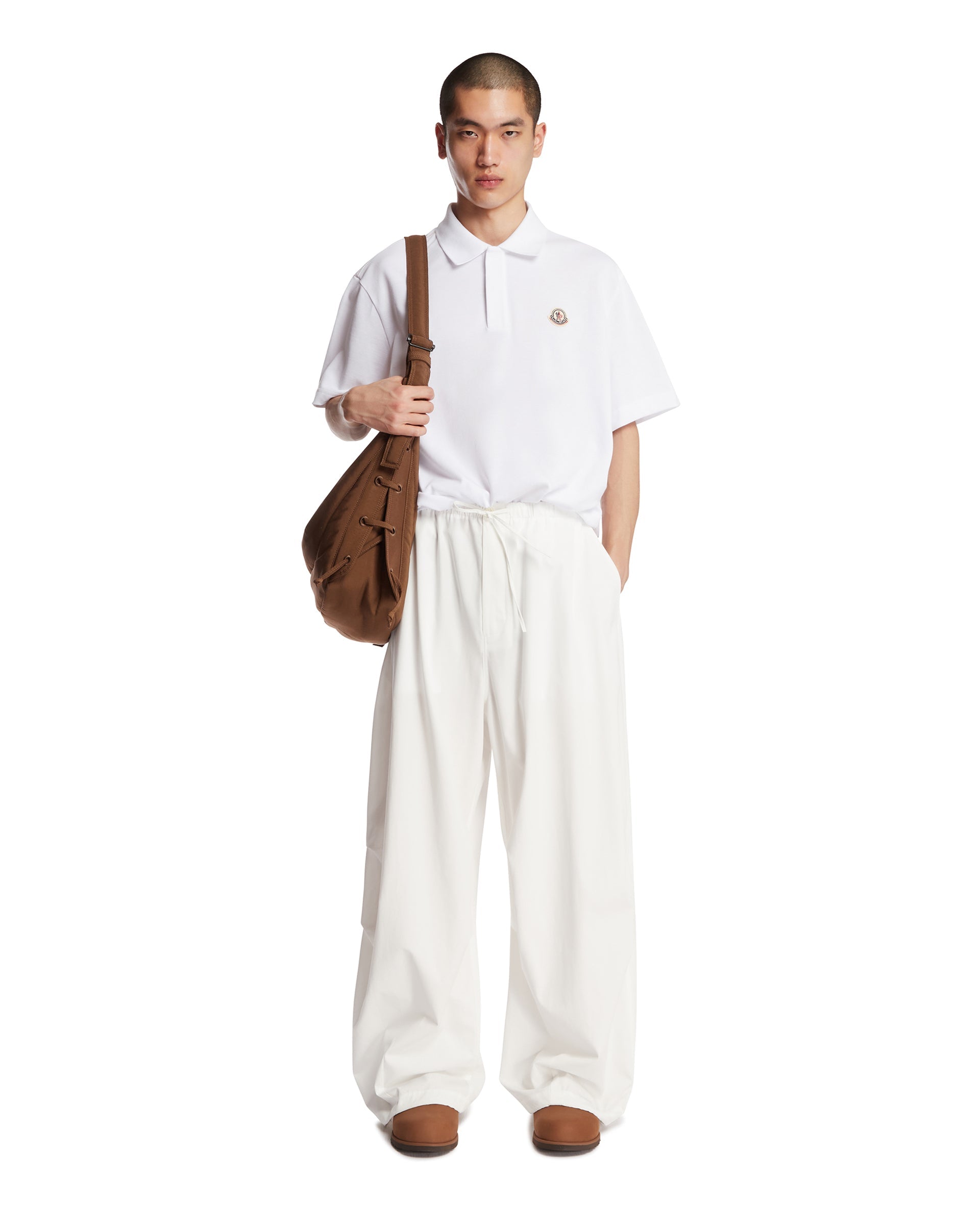 Оригінальна White Logo Polo Moncler – детальний вид
