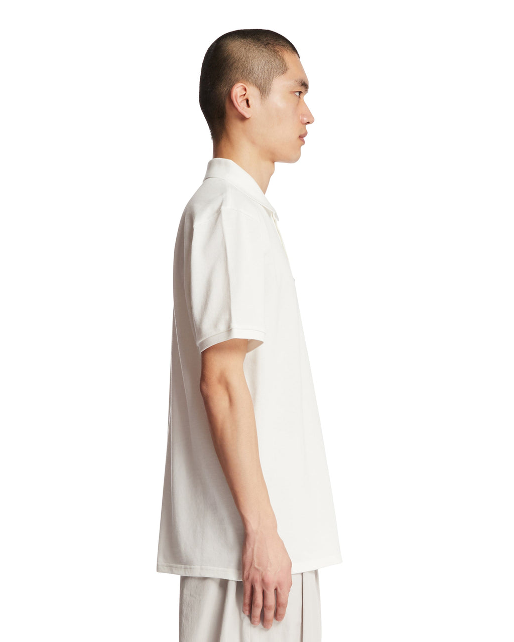 Оригінальна White Triple Patch Polo Shirt Moncler – збільшений вид