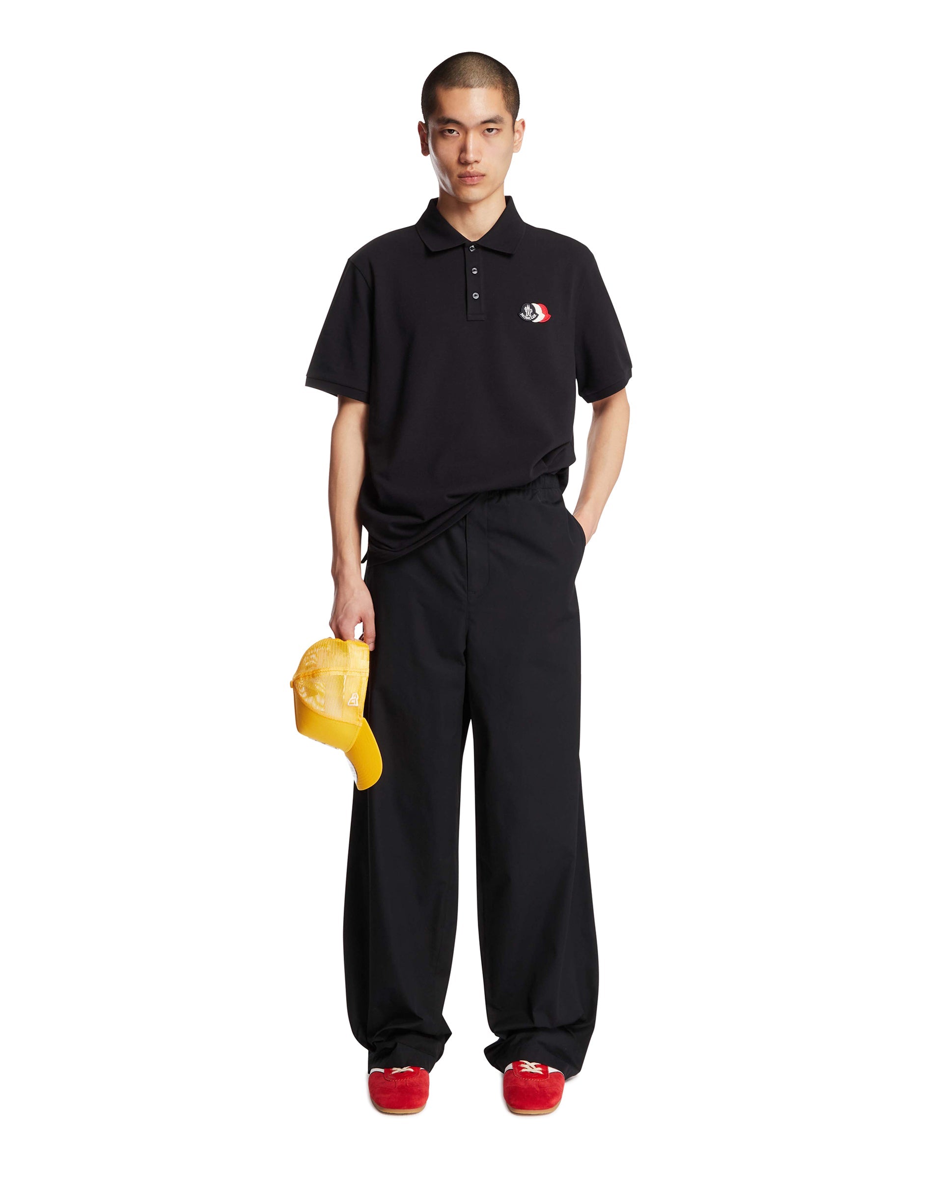 Оригінальна Blue Triple Patch Polo Shirt Moncler – детальний вид