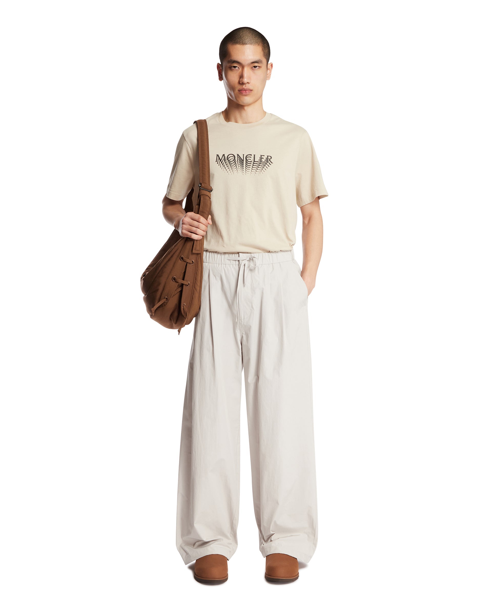 Beige Logo T-Shirt Moncler оригінал – Купити в Україні – детальний вид