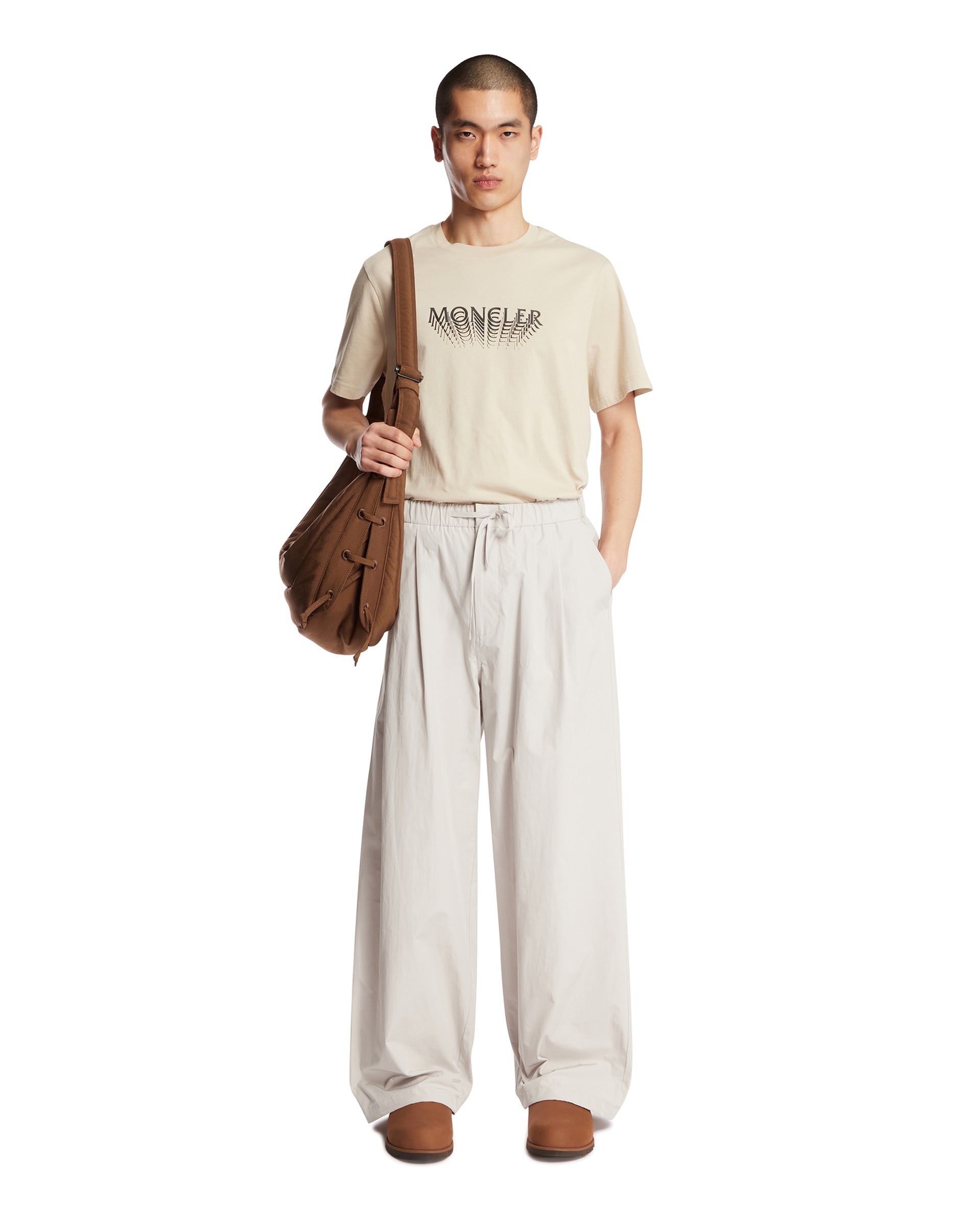 Beige Logo T-Shirt Moncler оригінал – Купити в Україні – збільшений вид