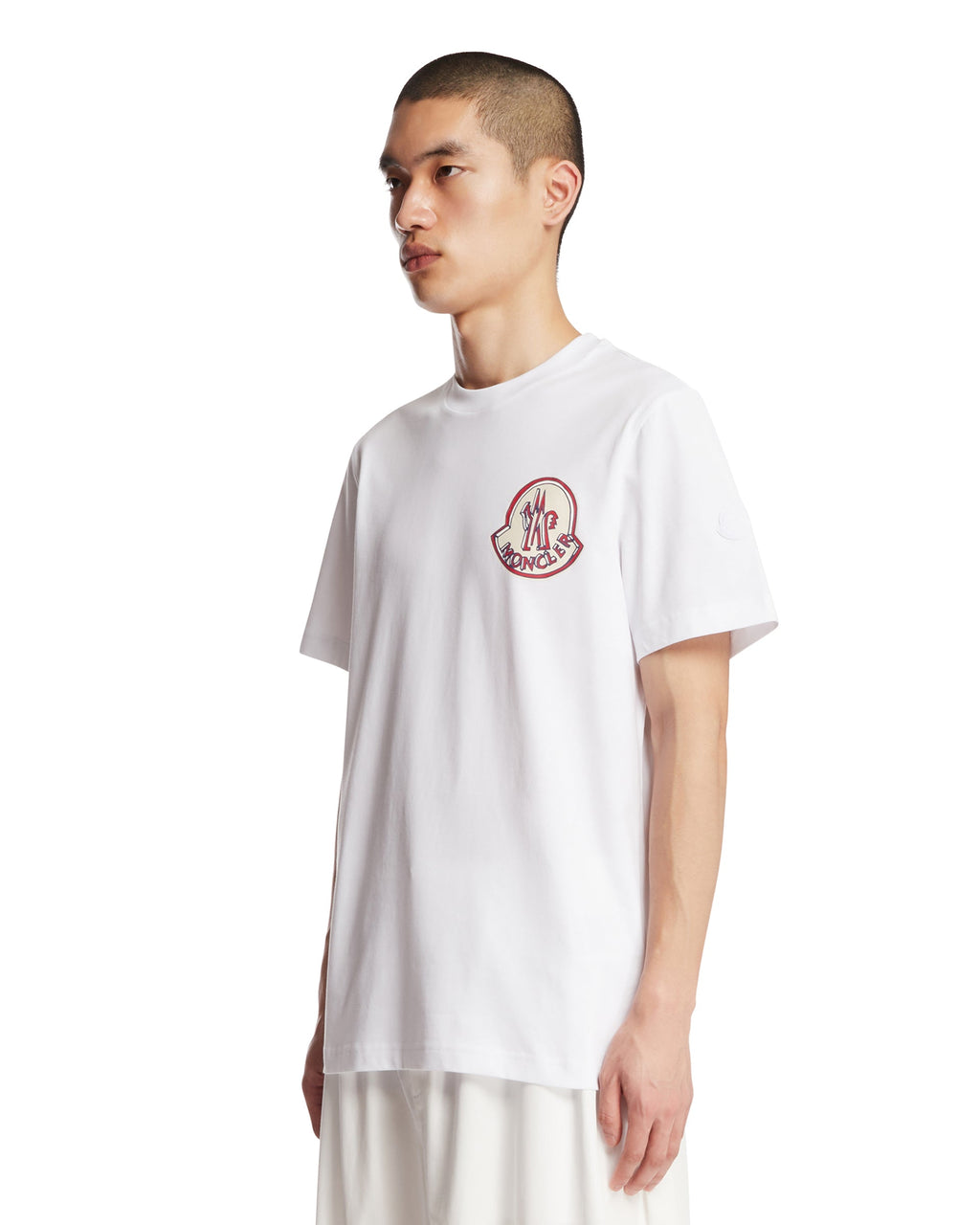 White Logo T-Shirt Moncler оригінал – Купити в Україні – вид ззаду