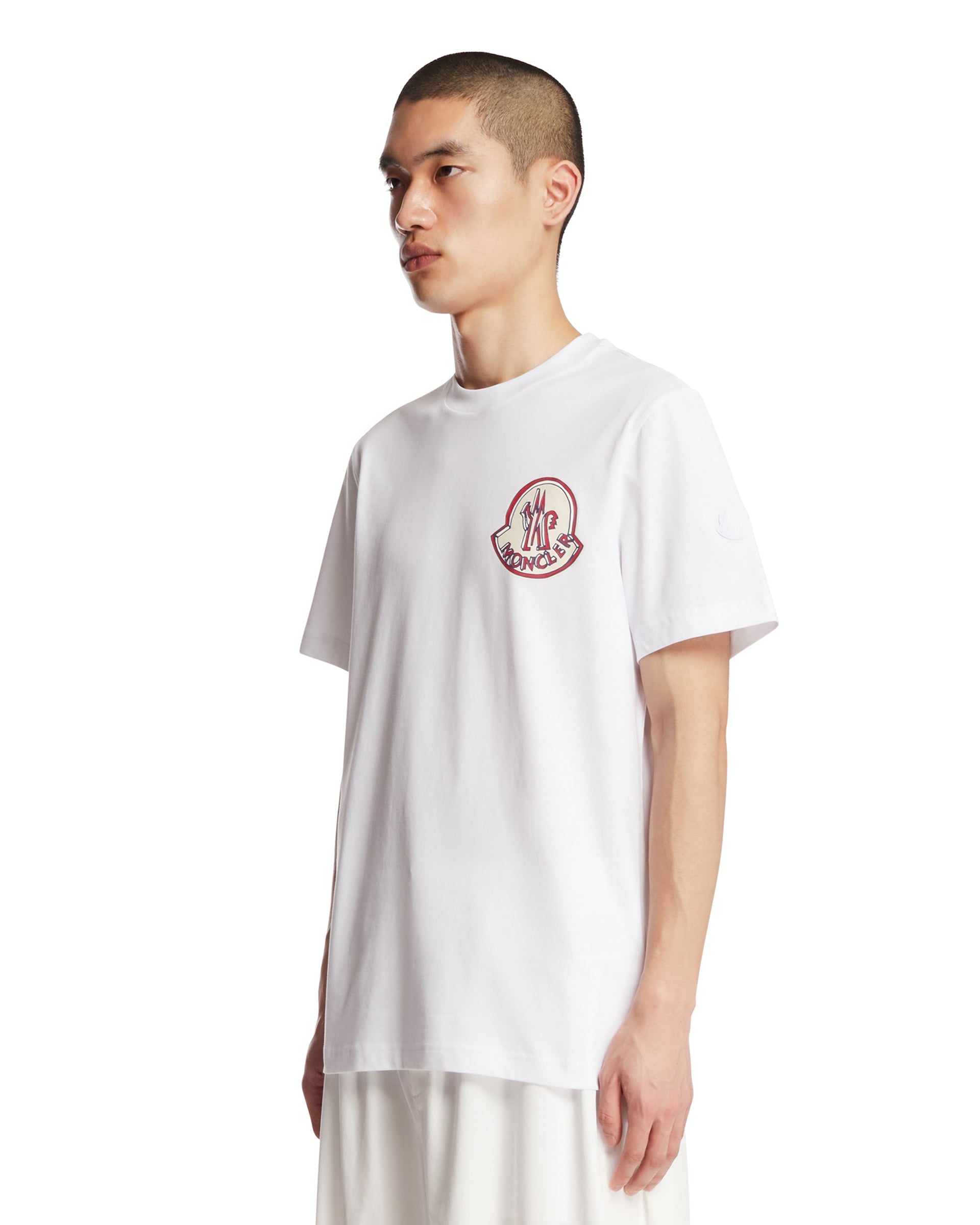 White Logo T-Shirt Moncler оригінал – Купити в Україні – вид ззаду