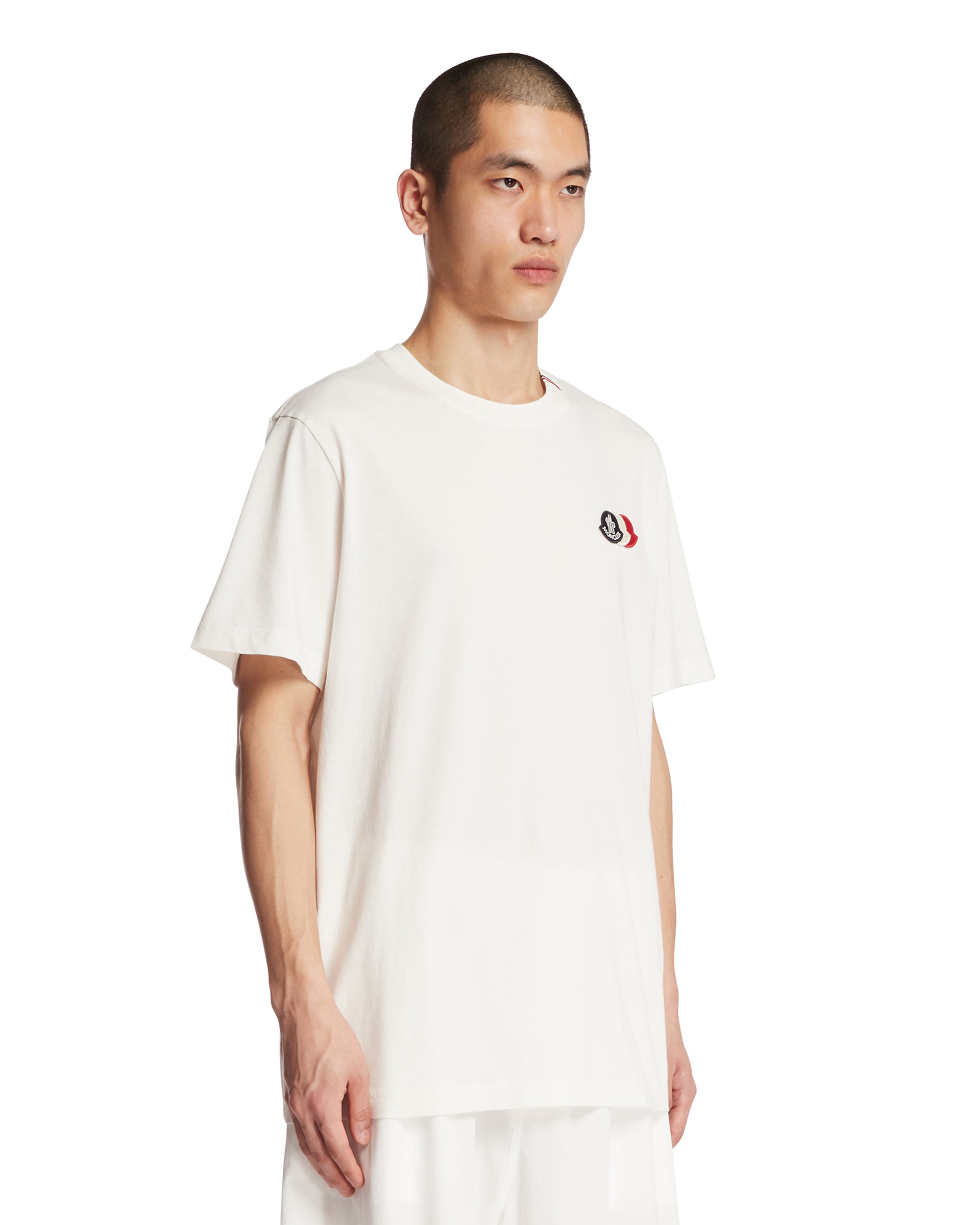 White Triple Patch T-Shirt Moncler оригінал – Купити в Україні – вид ззаду