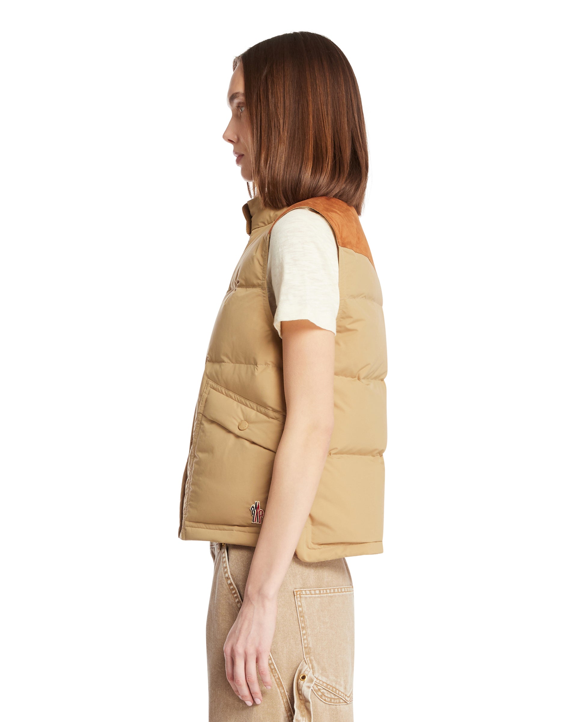 Оригінальна Beige Padded Gilet Moncler – збільшений вид