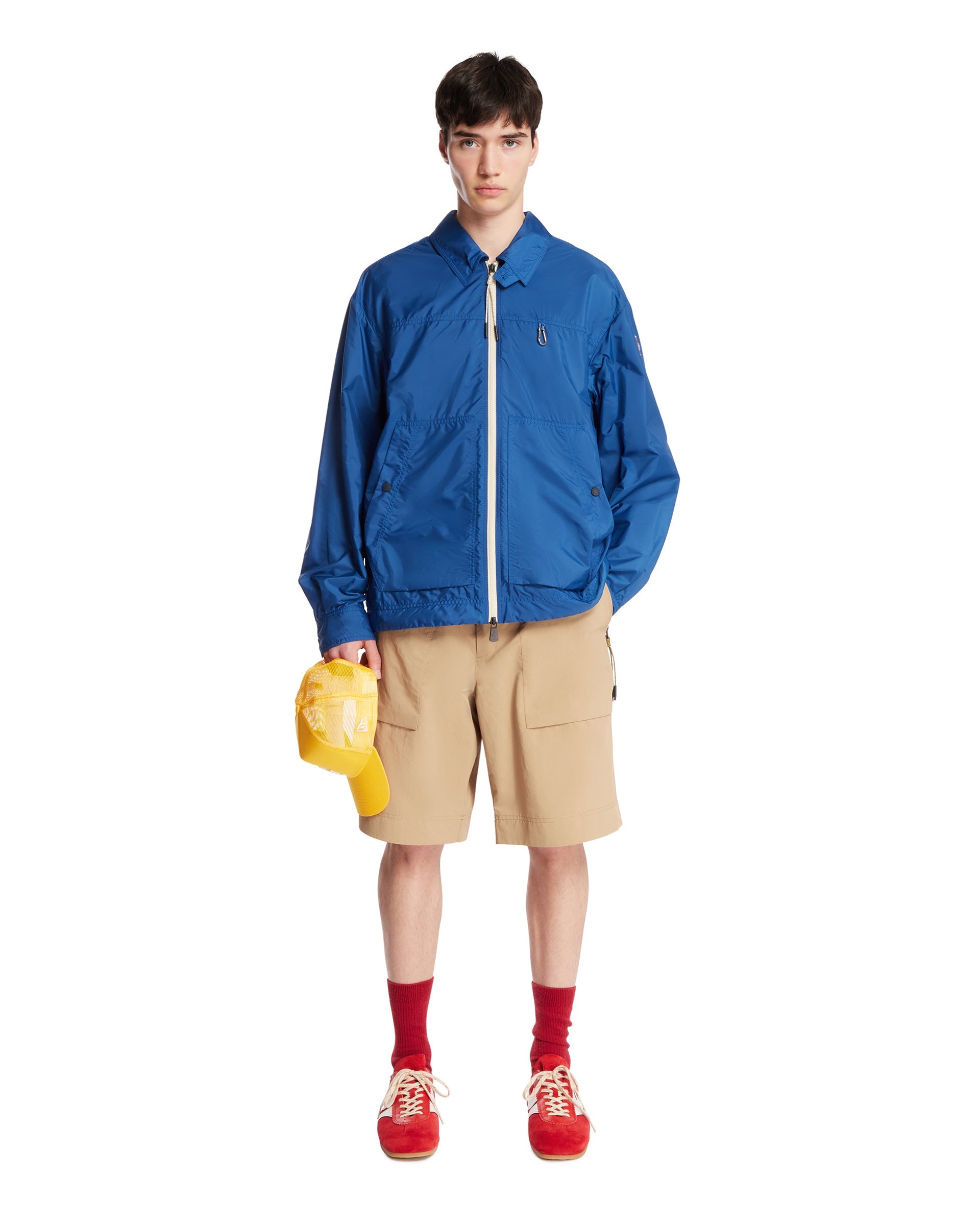 Оригінальна Beige Froisse Shorts Moncler – детальний вид - MONCLER