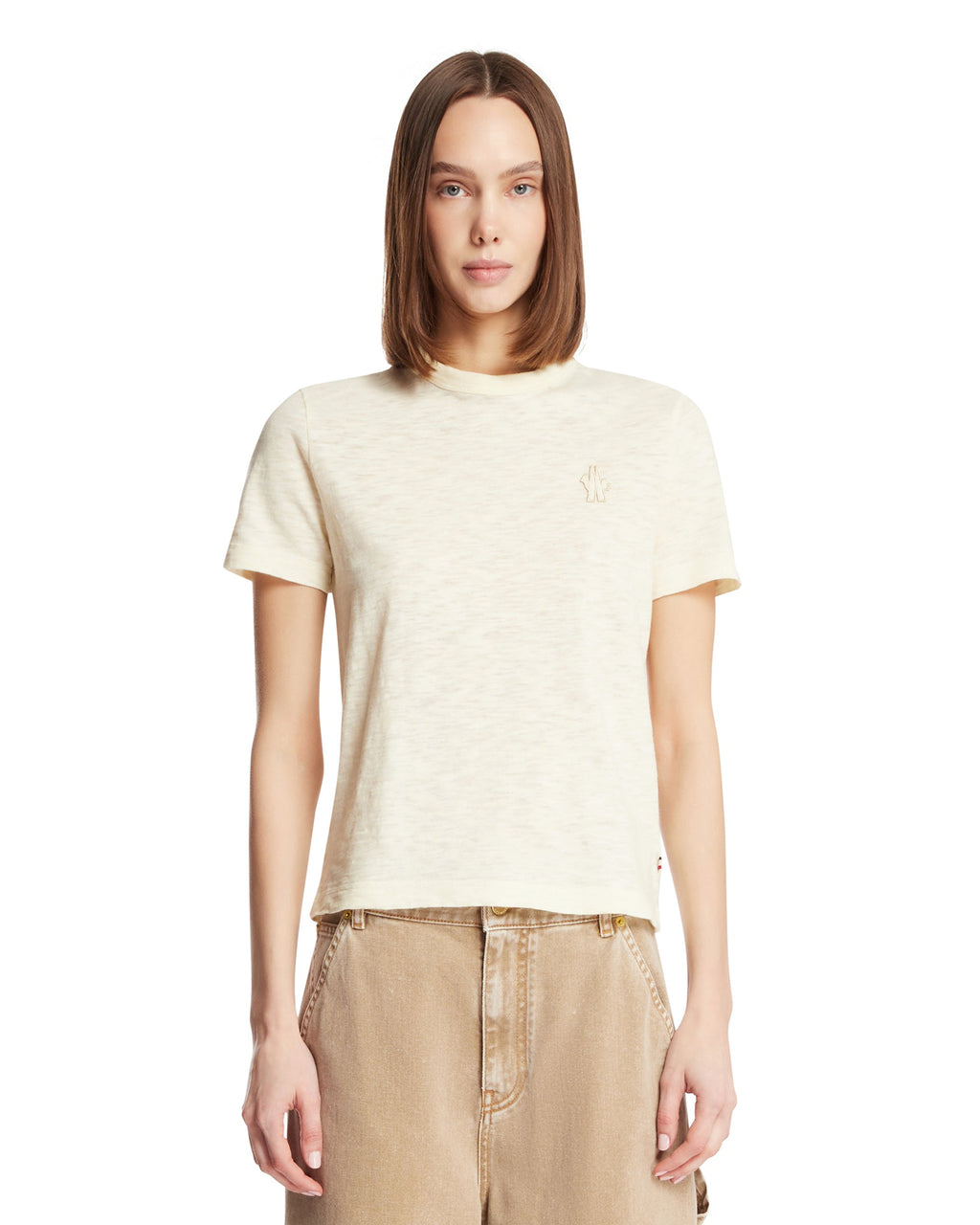 Yellow Logo T-Shirt Moncler оригінал – Купити в Україні – боковий вид