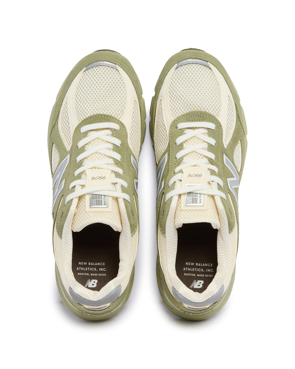 Оригінальна White And Green Made In Usa 990v4 Sneakers New balance – детальний вид