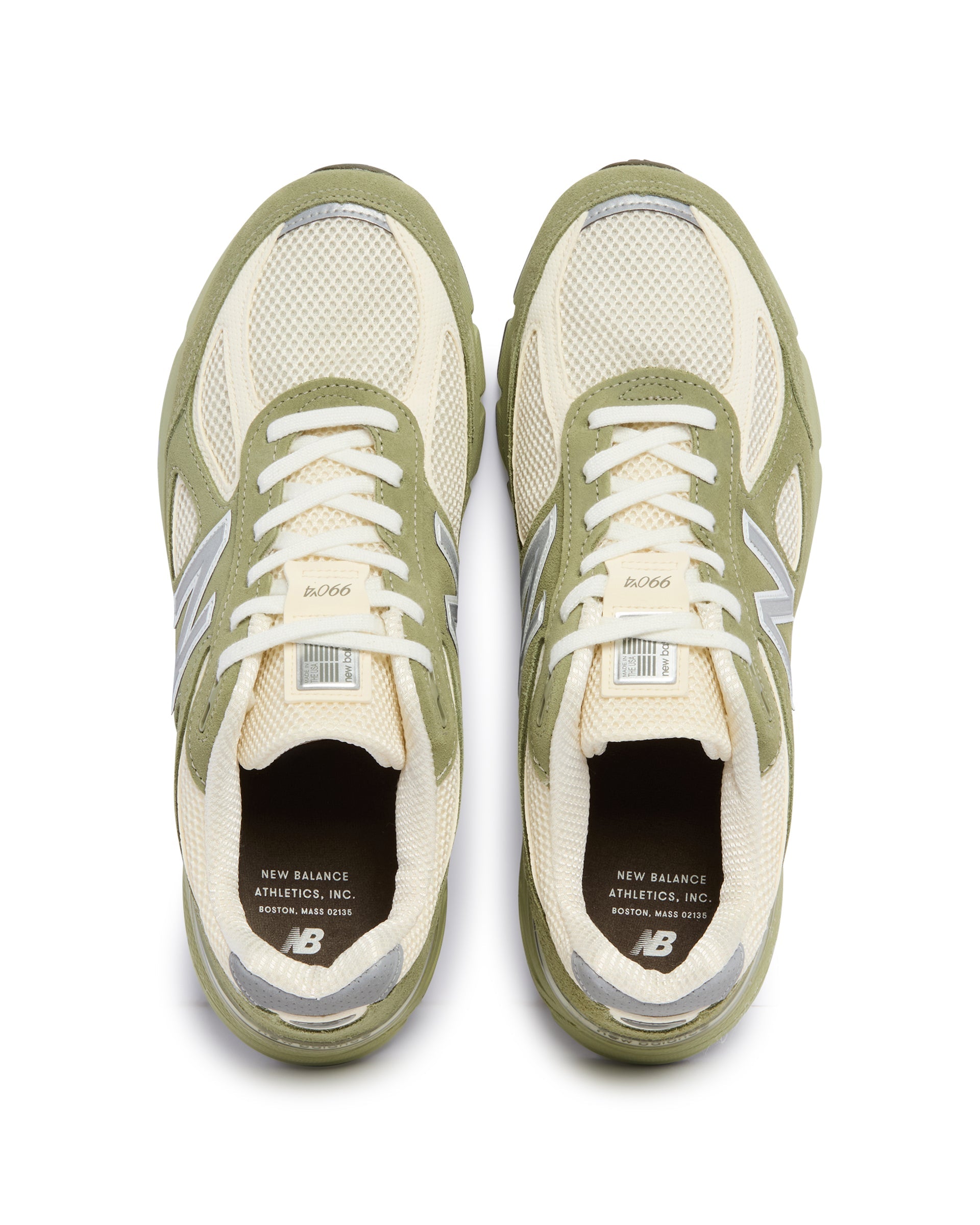 Оригінальна White And Green Made In Usa 990v4 Sneakers New balance – детальний вид