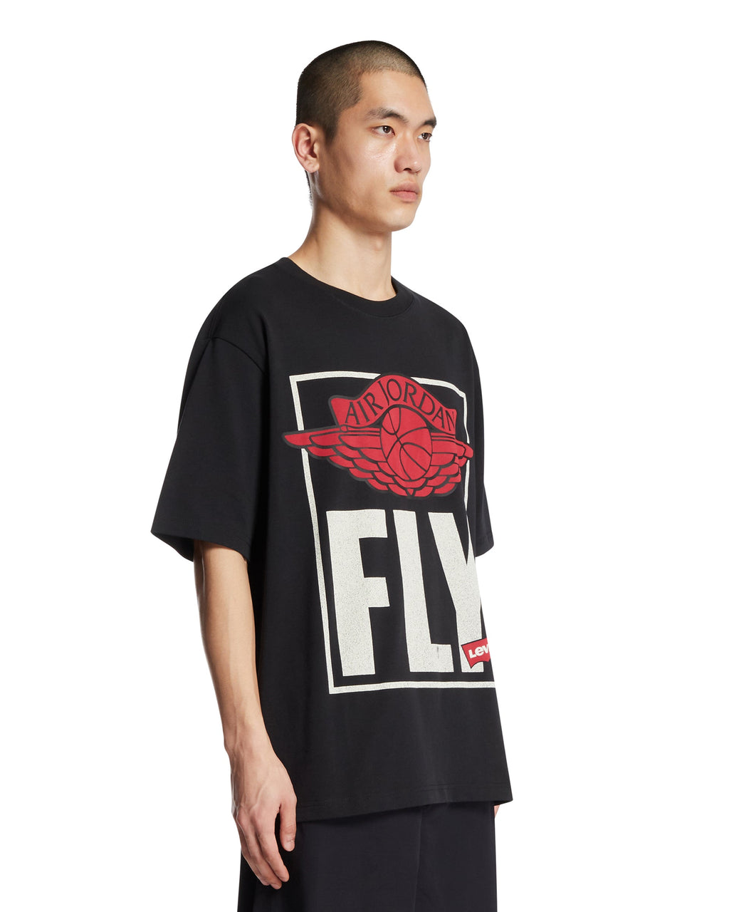 Air Jordan X Levis Black Printed T-Shirt Nike оригінал – Купити в Україні – вид ззаду