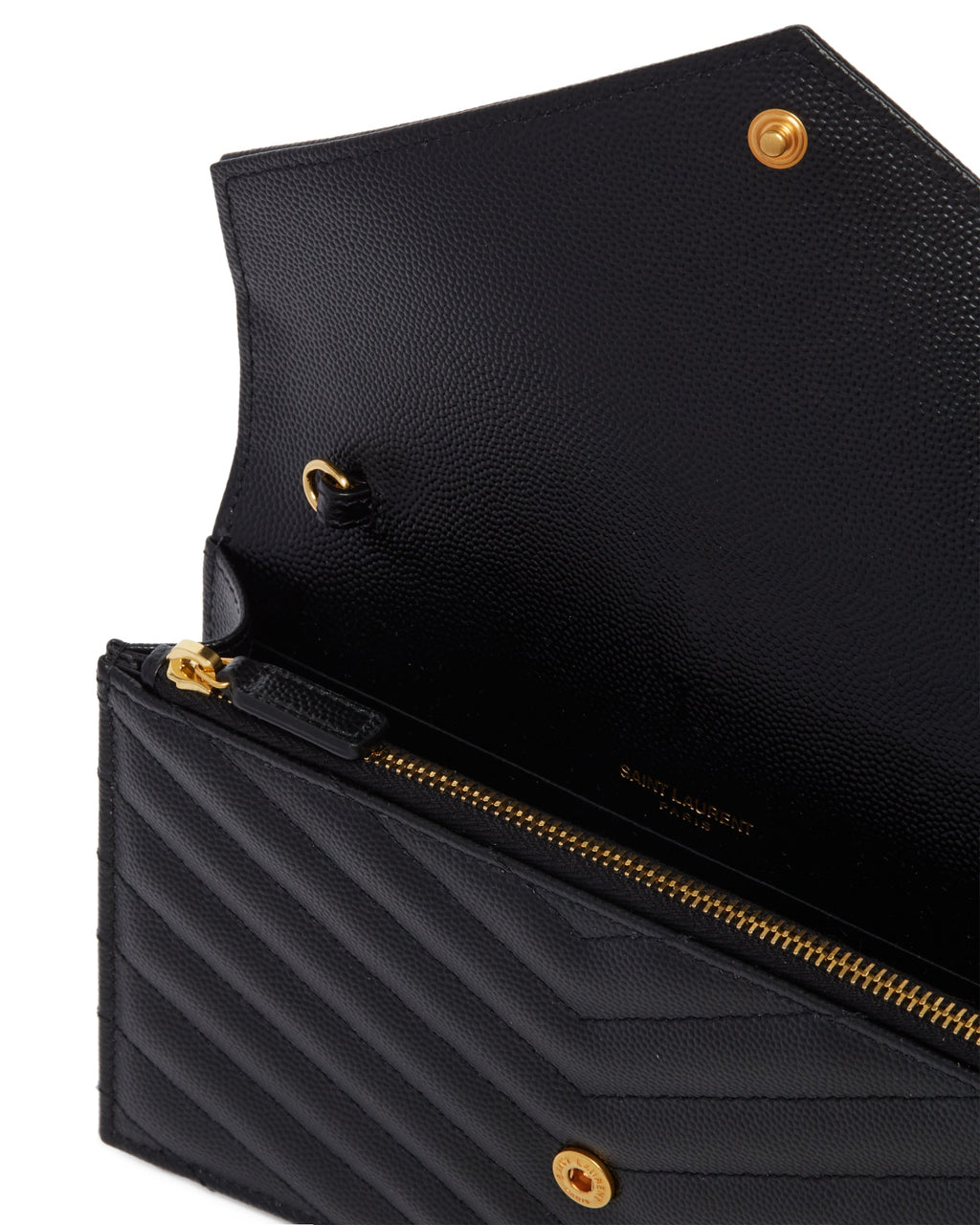 Black Cassandre Envelope Chain Wallet Saint laurent – Гарантія оригінальності – збільшений вид