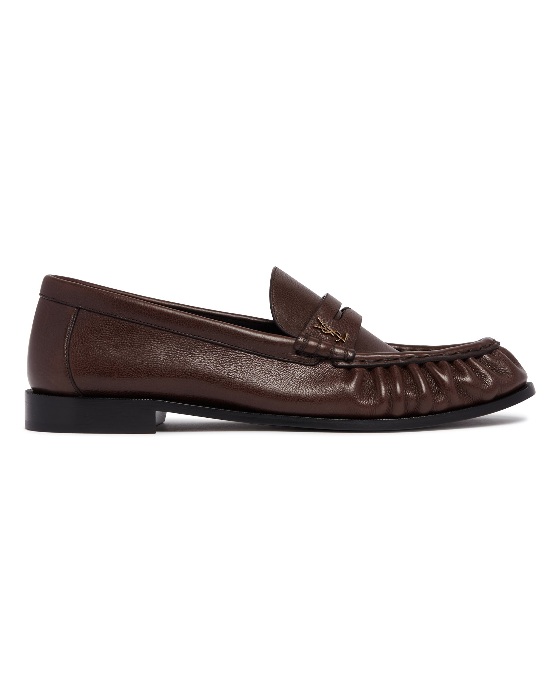 Brown Le Loafer Loafers Saint laurent – Гарантія оригінальності – вид ззаду