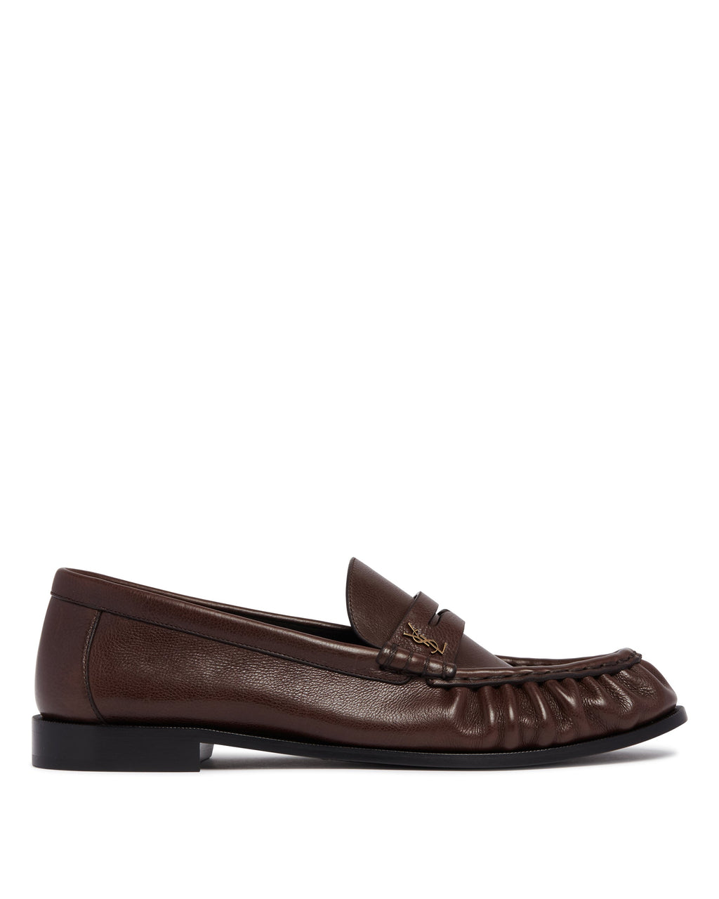 Brown Le Loafer Loafers Saint laurent – Гарантія оригінальності – боковий вид