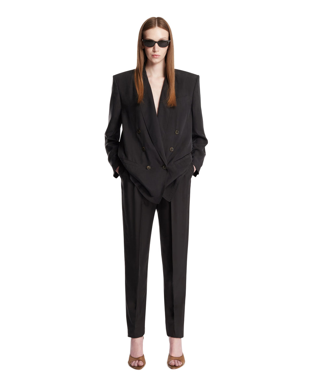 Оригінальна Black Habutai Silk Trousers Saint laurent – детальний вид