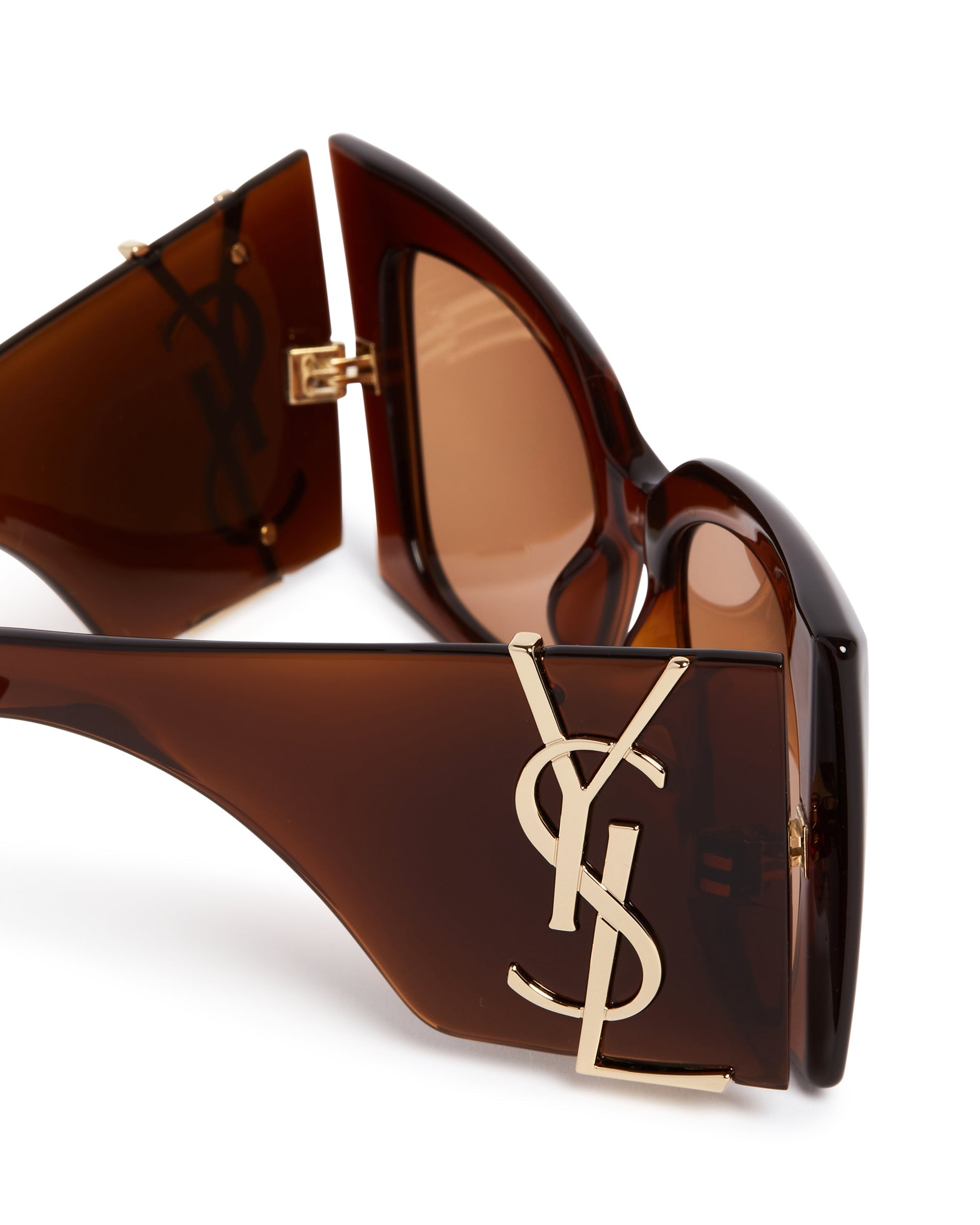 Оригінальна Brown M119 Blaze Crystal Sunglasses Saint laurent – збільшений вид