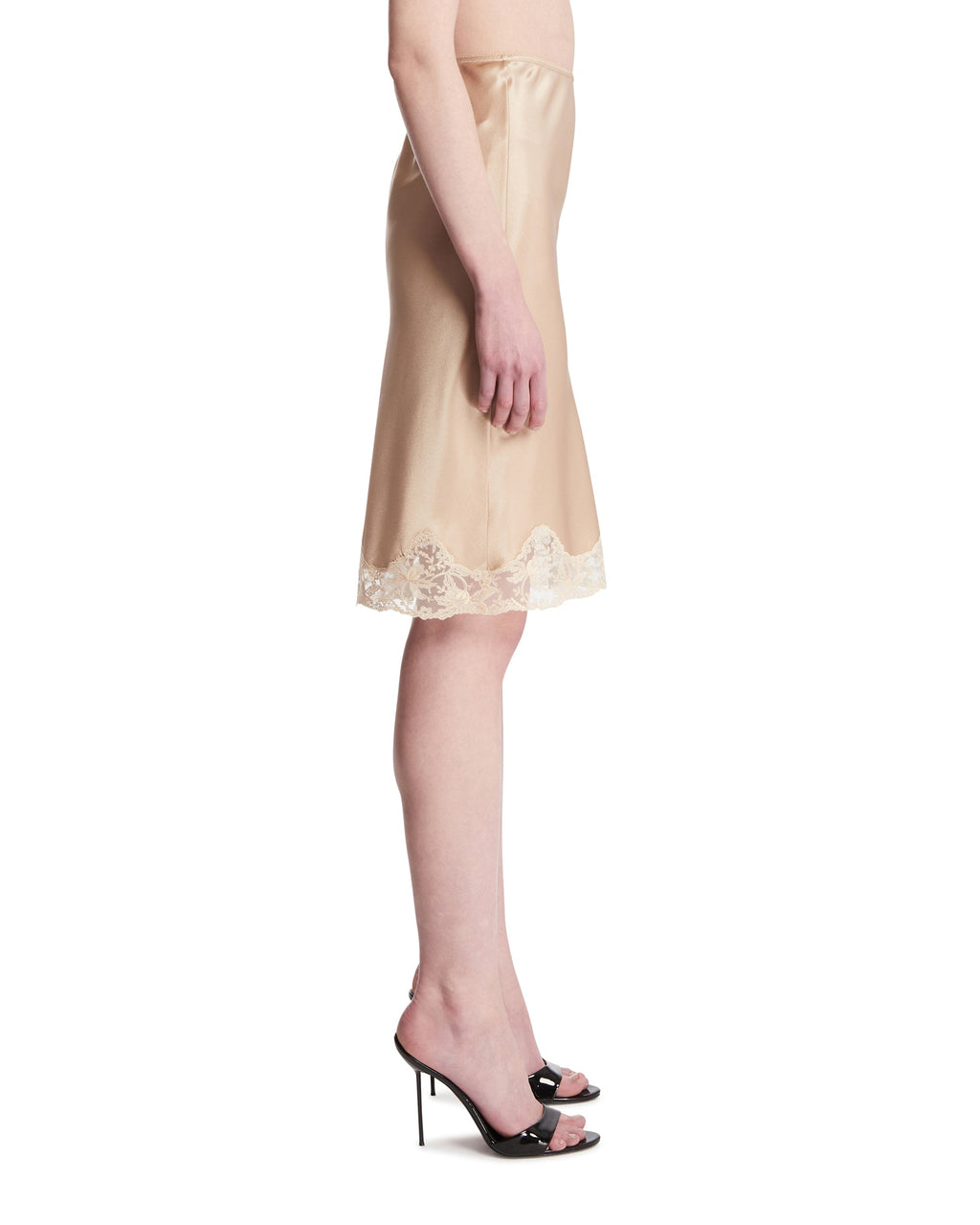 Оригінальна Beige Silk Skirt Saint laurent – збільшений вид