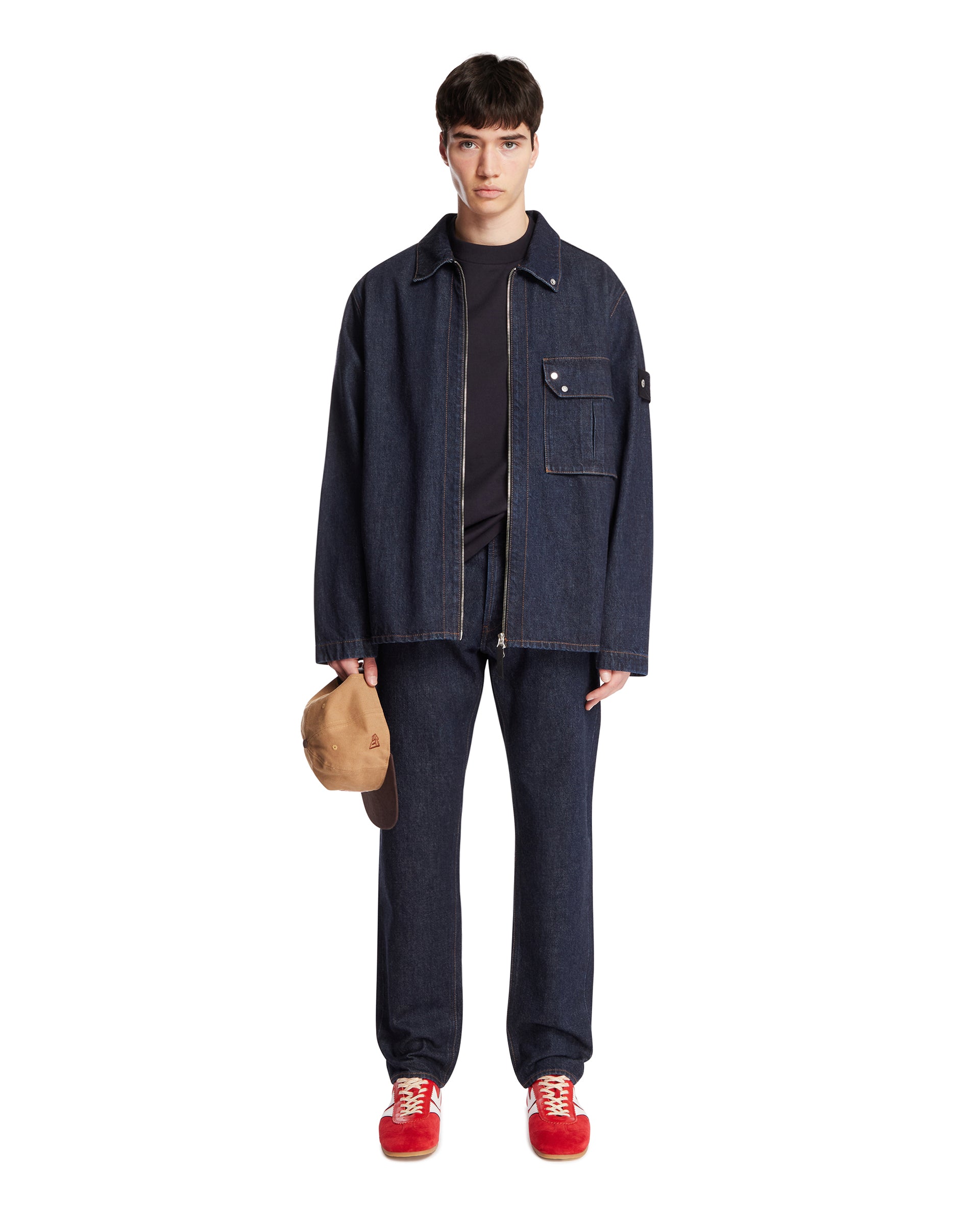 Оригінальна Blue Denim Zip Jacket Stone island – детальний вид