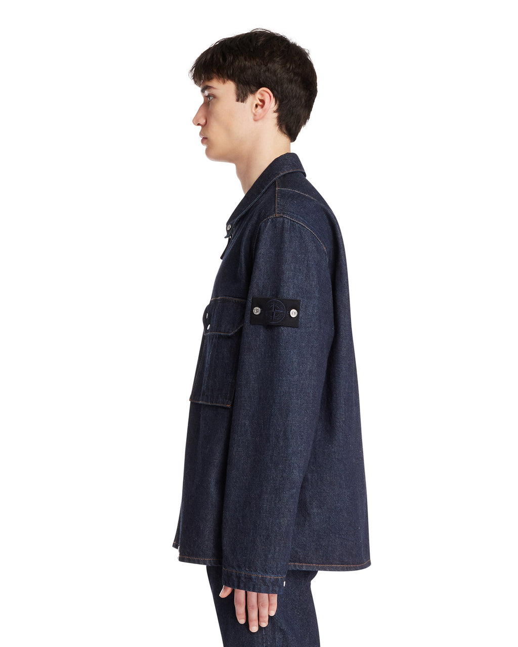 Оригінальна Blue Denim Zip Jacket Stone island – збільшений вид