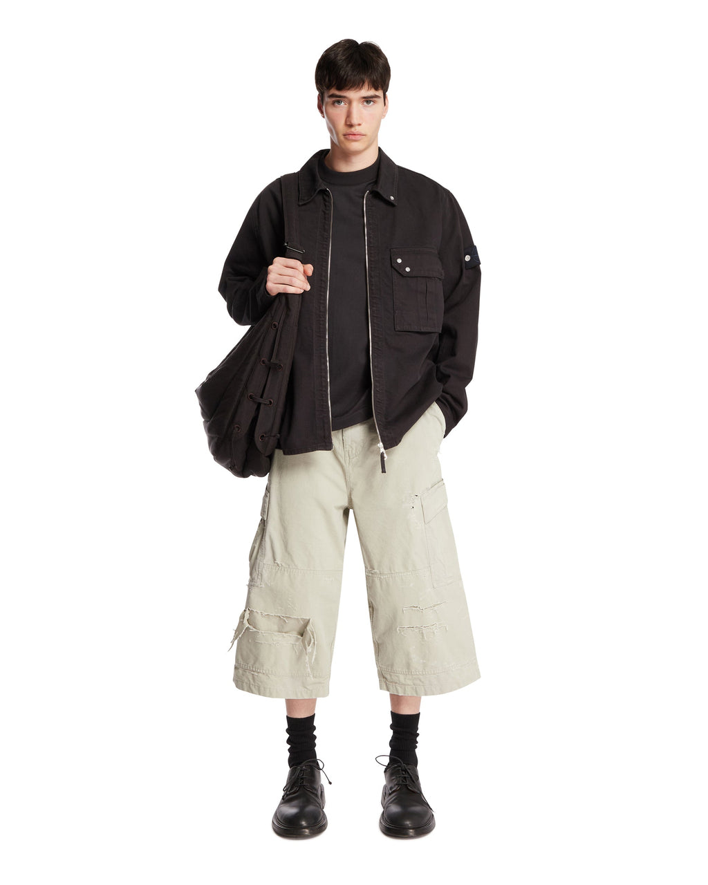 Black Denim Zip Jacket Stone island оригінал – Купити в Україні – детальний вид