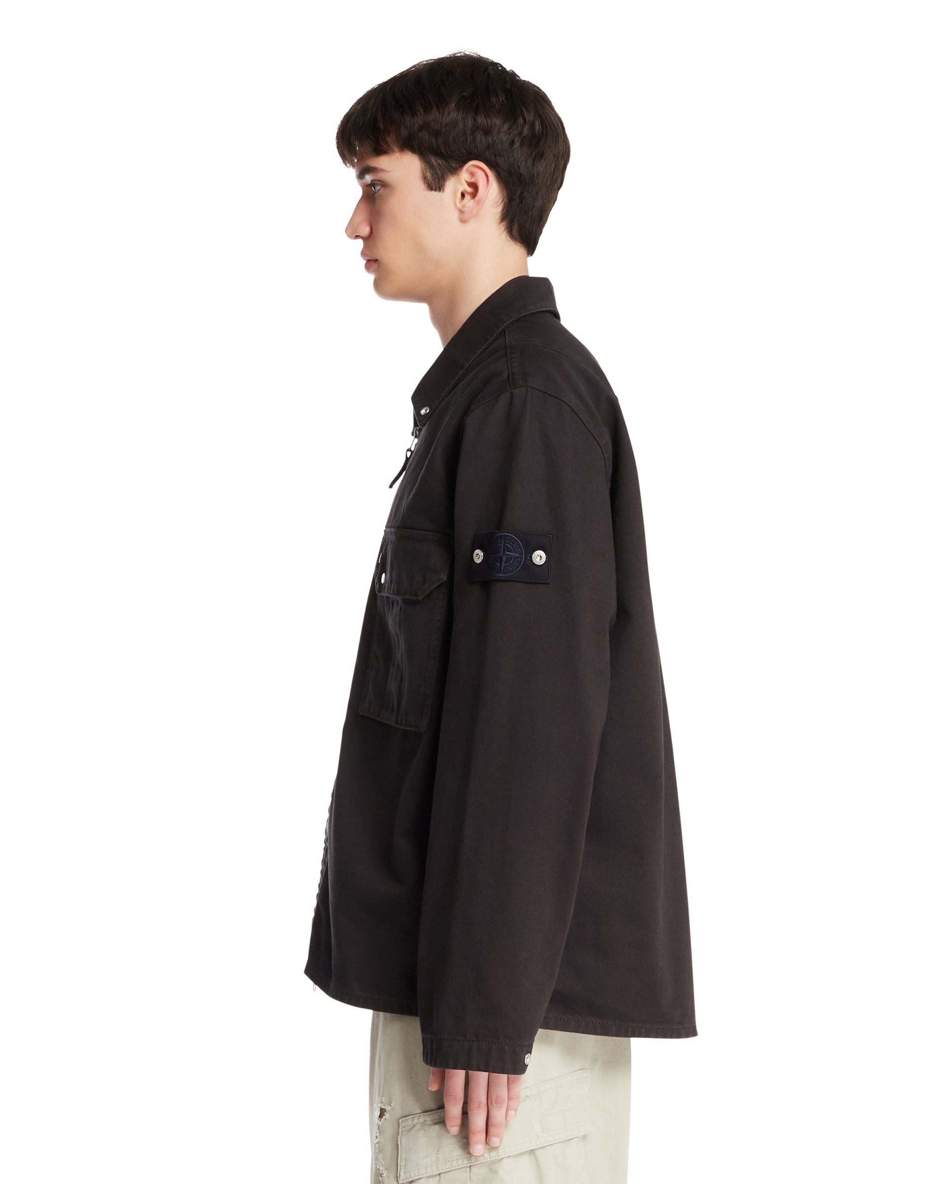 Black Denim Zip Jacket Stone island оригінал – Купити в Україні – збільшений вид