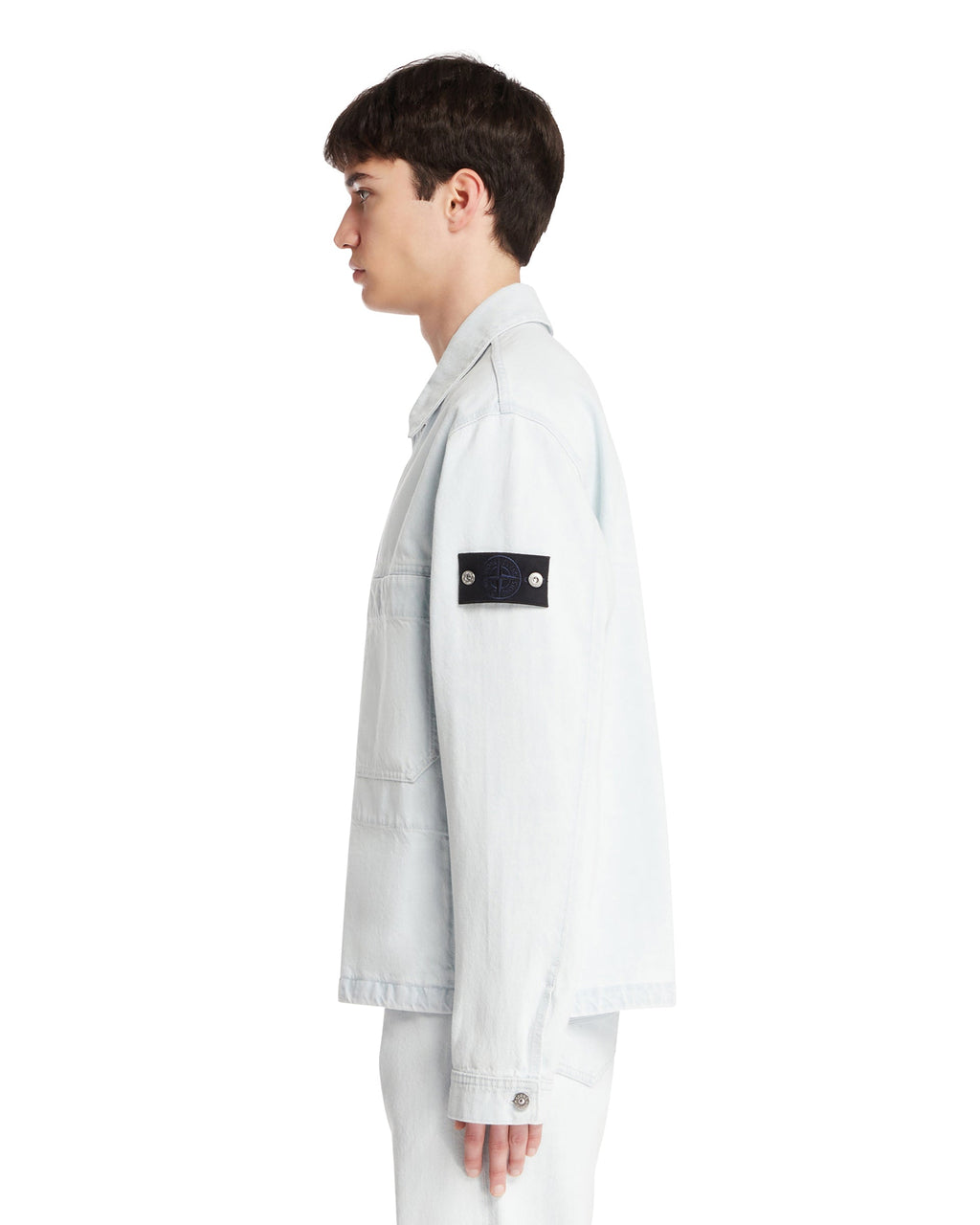 Light Blue Denim Jacket Stone island оригінал – Купити в Україні – збільшений вид