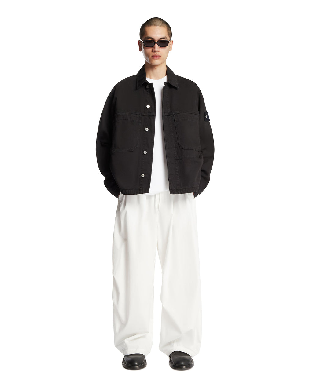 Black Coach Jacket With Anti-Drip Stone island – Гарантія оригінальності – детальний вид