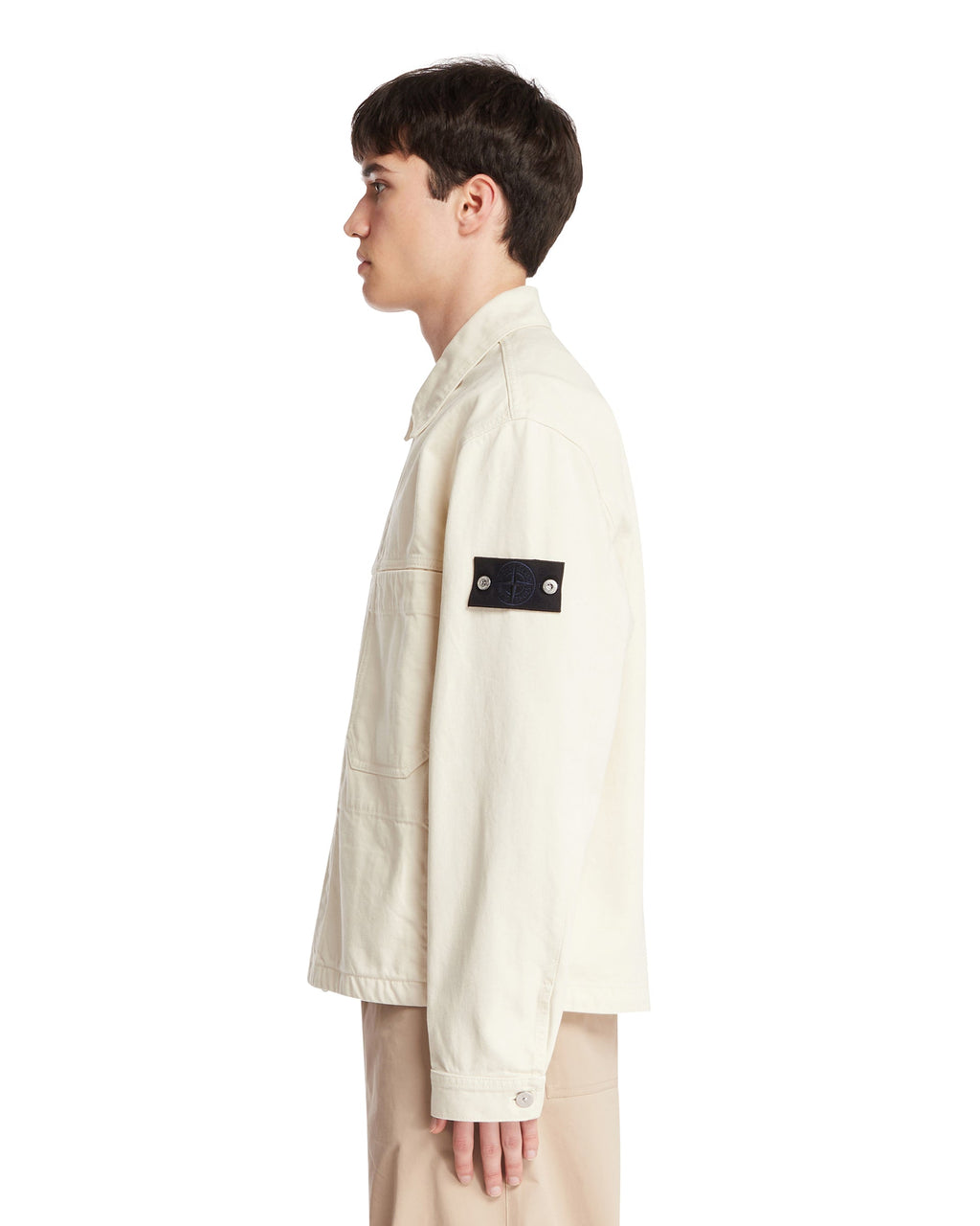White Denim Jacket Stone island оригінал – Купити в Україні – збільшений вид