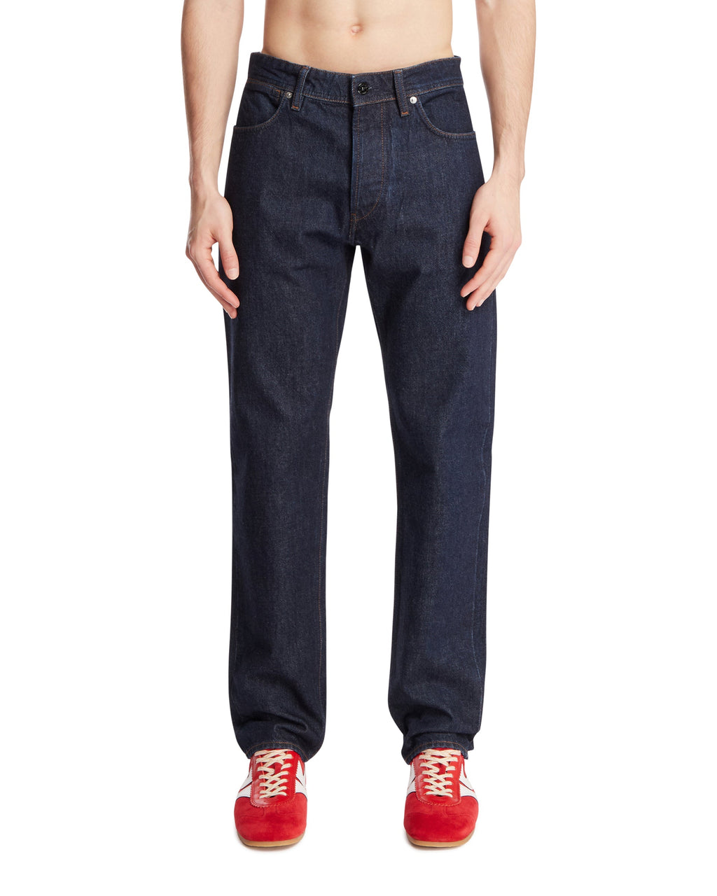 Dark Blue Five-Pocket Jeans Stone island оригінал – Купити в Україні – боковий вид