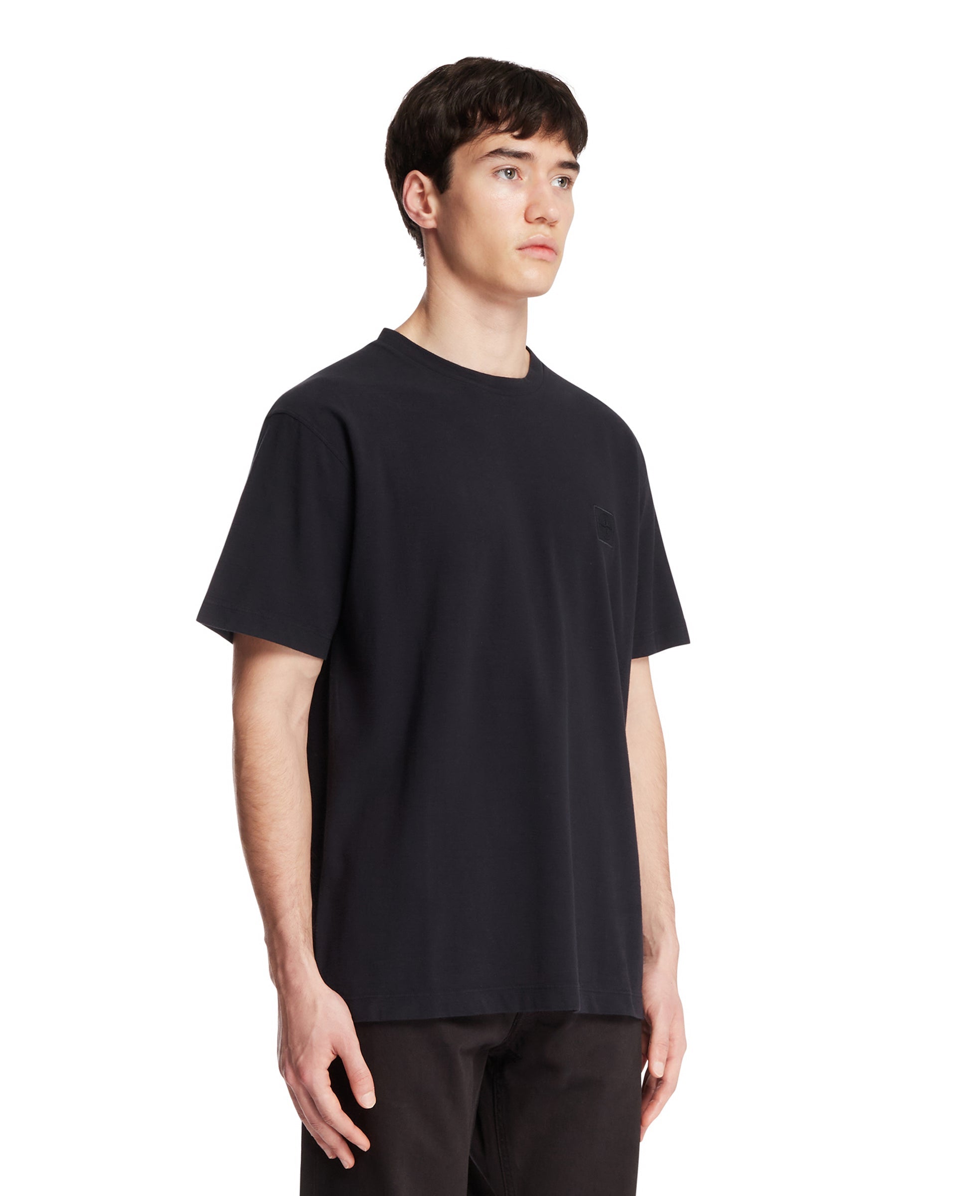 Blue Short-Sleeve T-Shirt Stone island оригінал – Купити в Україні – вид ззаду