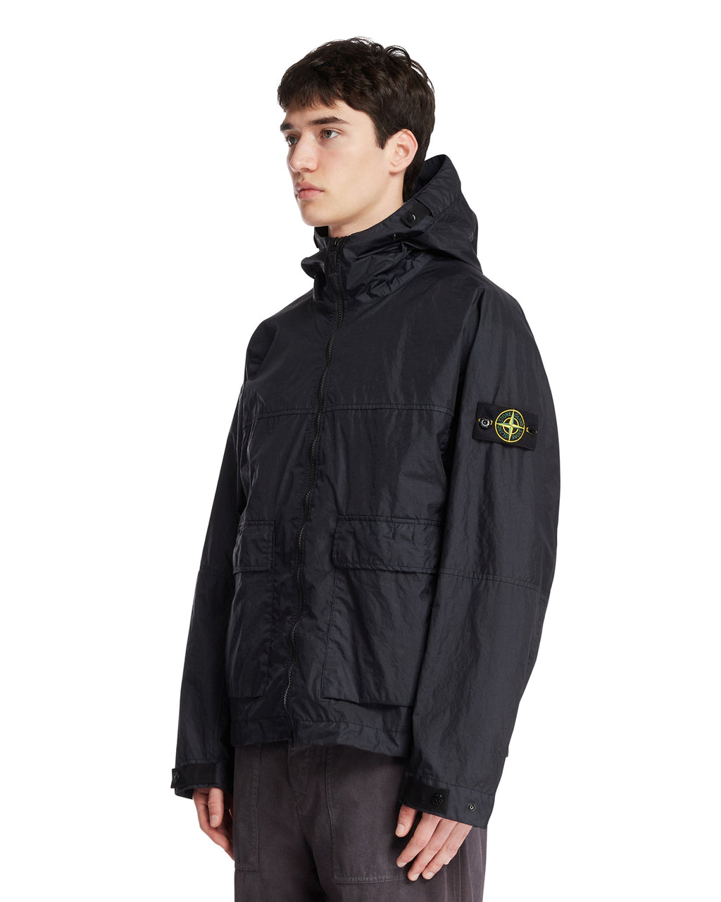 Blue Hooded Jacket Stone island оригінал – Купити в Україні – вид ззаду