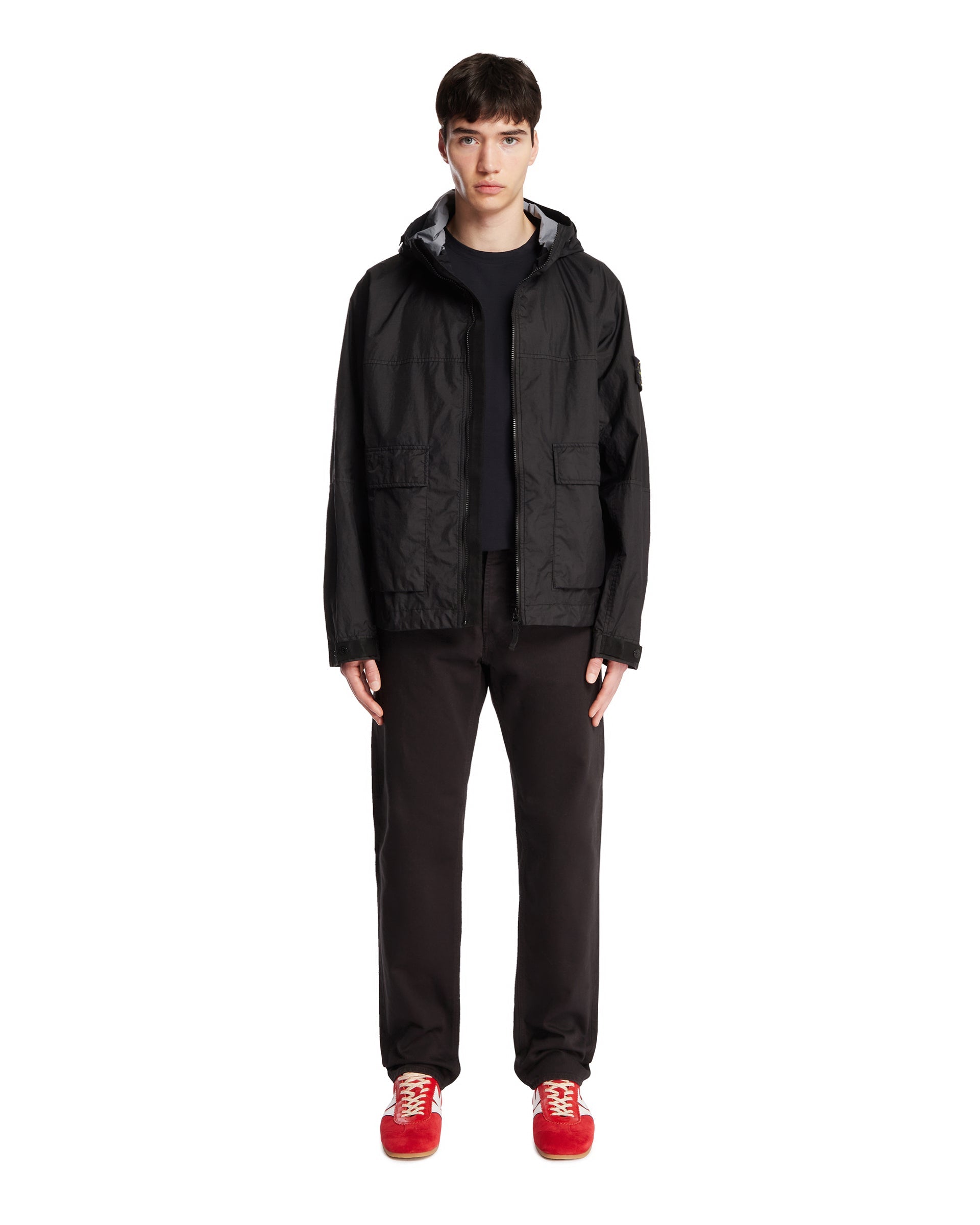 Оригінальна Black Hooded Jacket Stone island – детальний вид