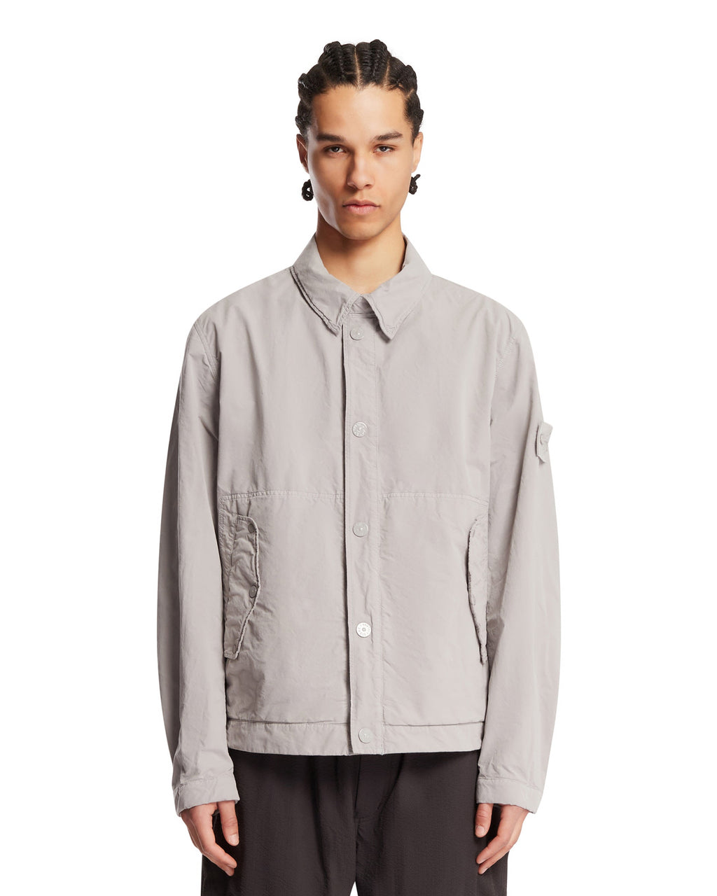 Gray Antidrop Coach Jacket Stone island – Гарантія оригінальності – боковий вид