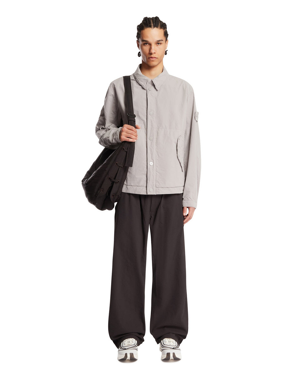 Gray Antidrop Coach Jacket Stone island – Гарантія оригінальності – детальний вид