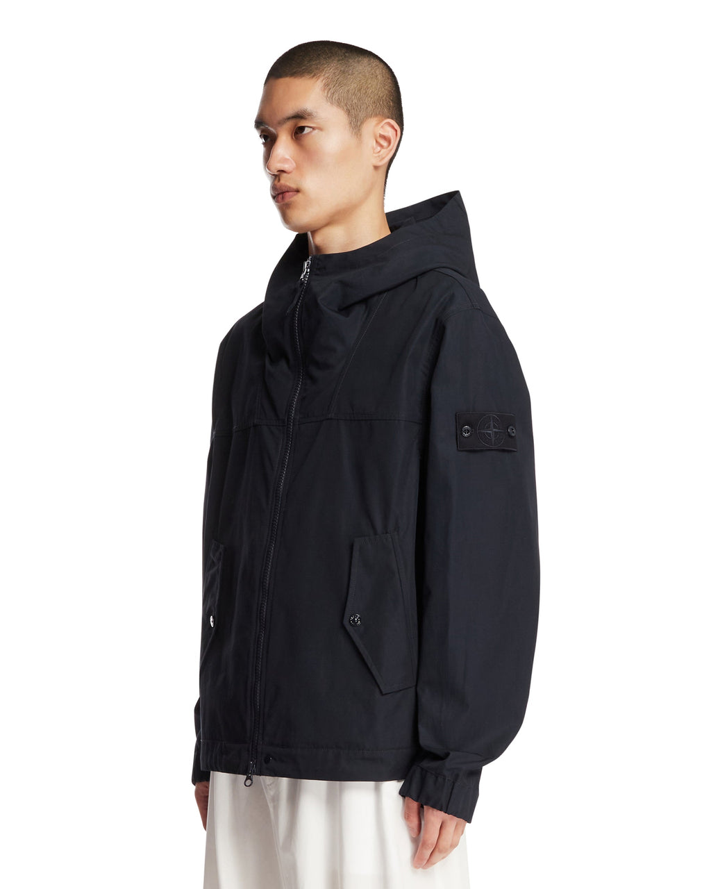 Blue Hooded Jacket Stone island оригінал – Купити в Україні – вид ззаду