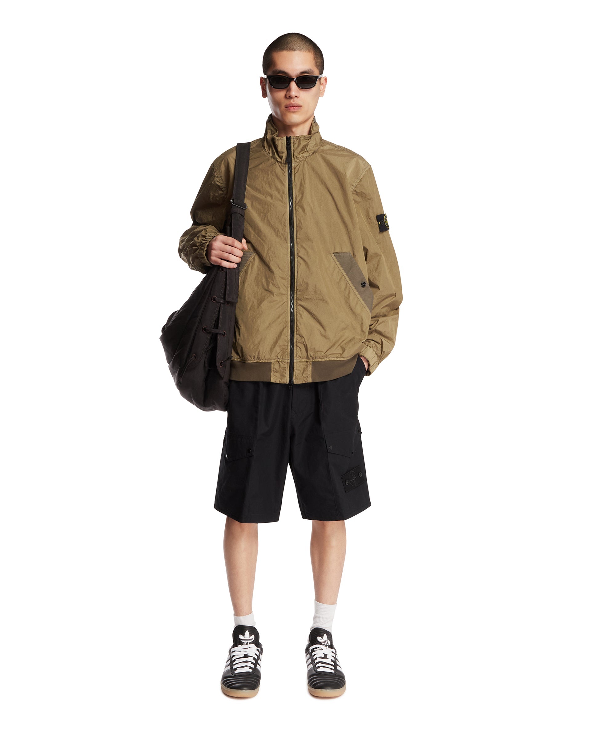 Green Windbreaker Jacket Stone island – Гарантія оригінальності – детальний вид