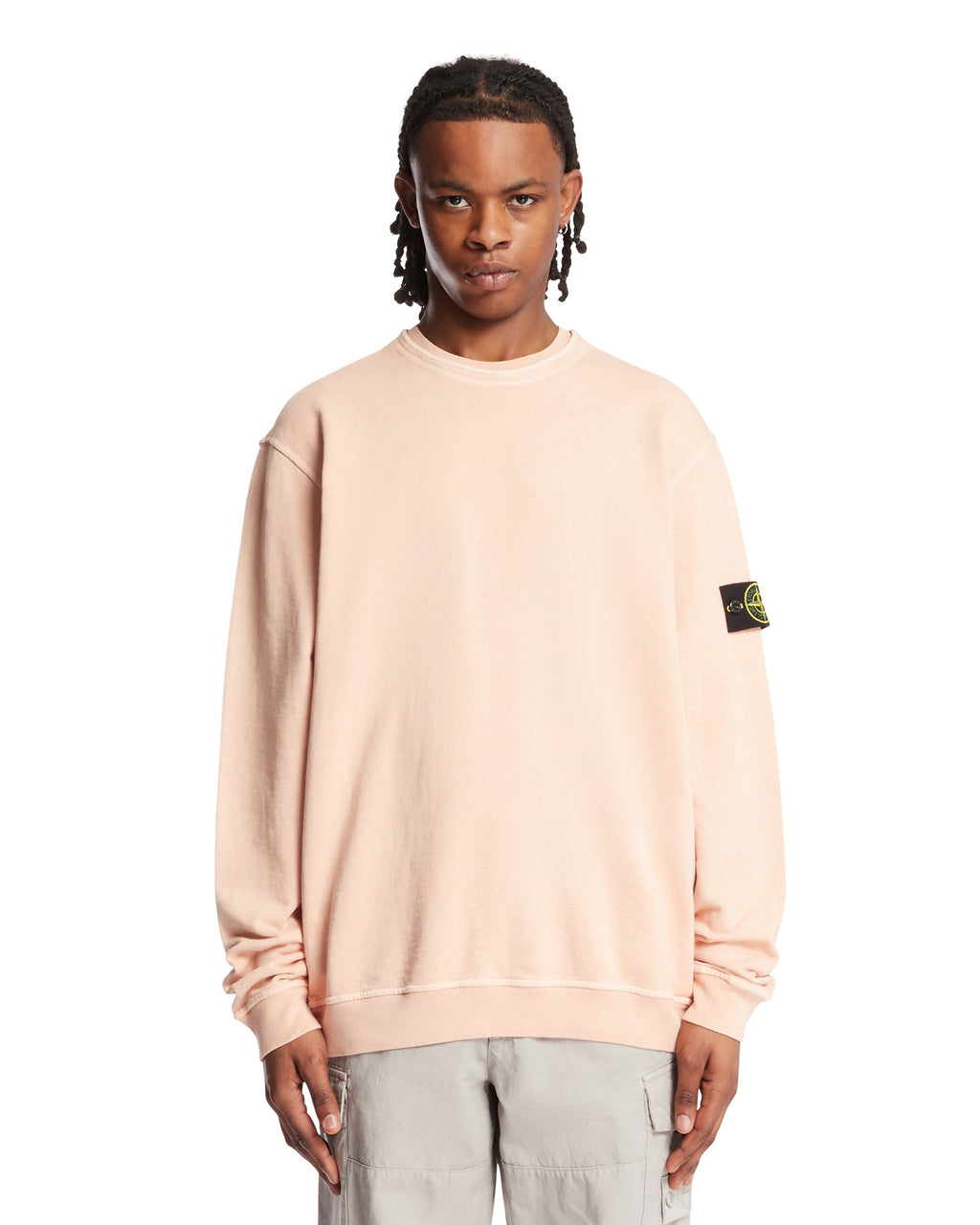 Оригінальна Pink Crewneck Sweatshirt Stone island – боковий вид