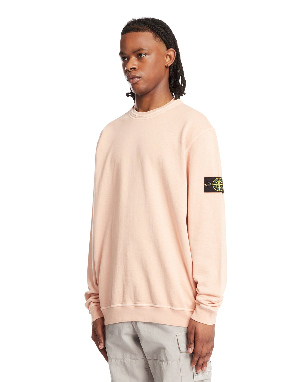 Оригінальна Pink Crewneck Sweatshirt Stone island – вид ззаду