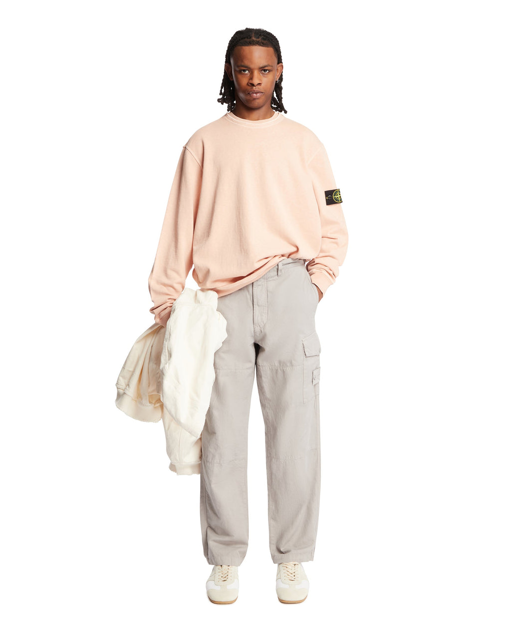 Оригінальна Pink Crewneck Sweatshirt Stone island – детальний вид
